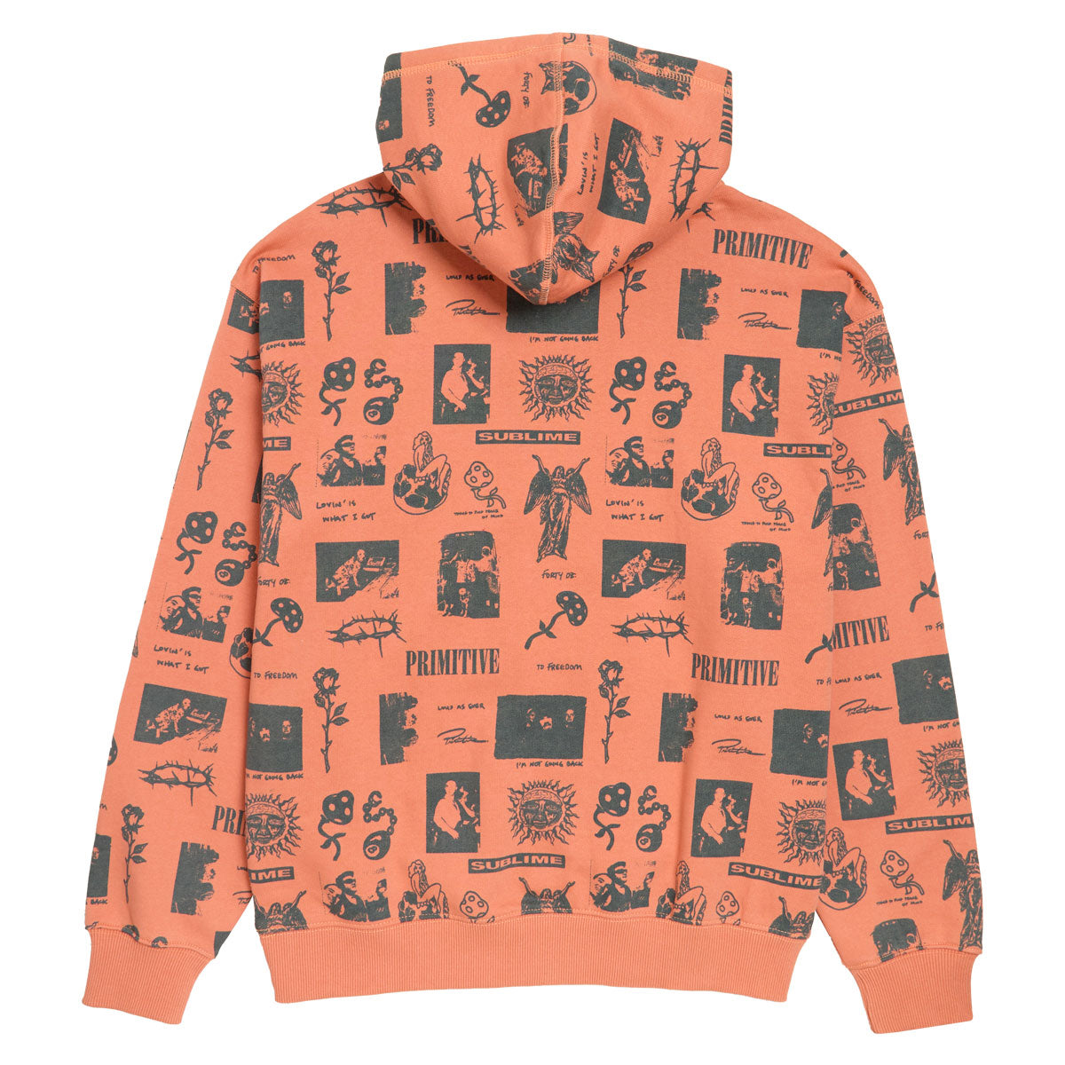 Primitive x Sublime Mosaic Hoodie - Coral image 2