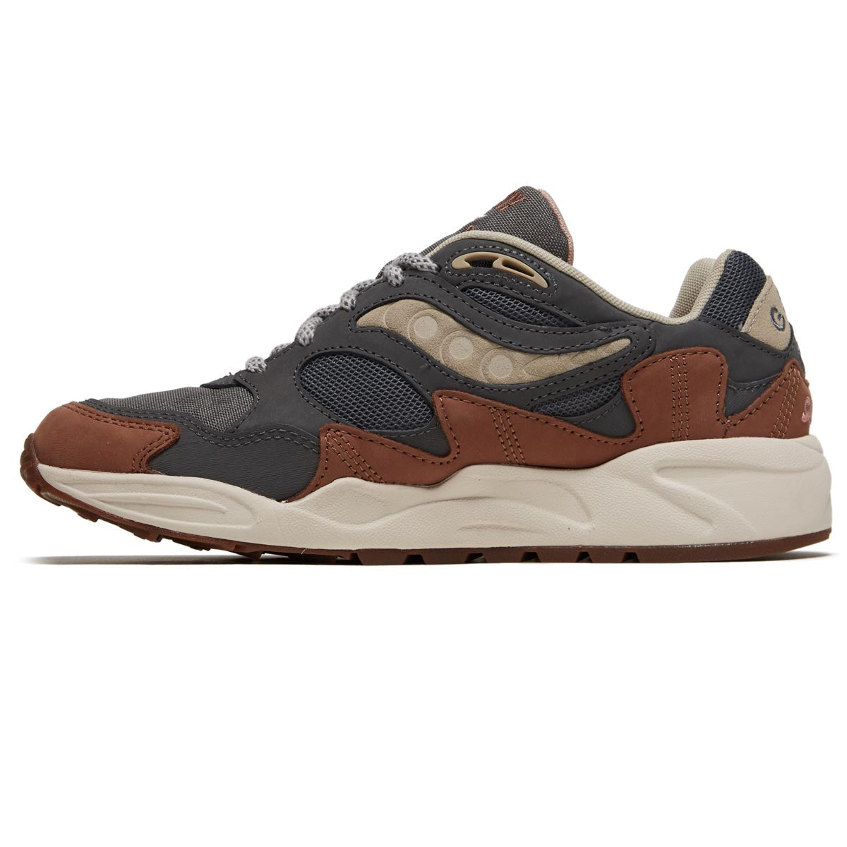 Saucony Grid Shadow 2 Shoes - Grey/Brown image 2