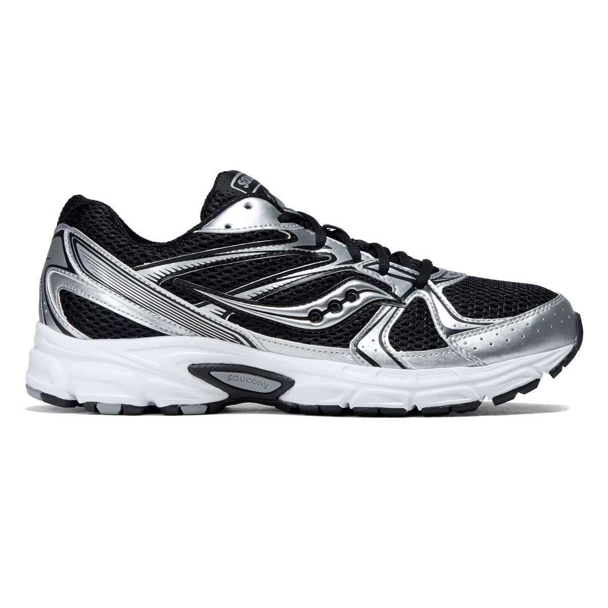 NEW SAUCONY men\'s ride millennium shoes in silver/black SAUCONY RIDE MILLENNIUM - SILVER BLACK – HOMETEAM main image 3