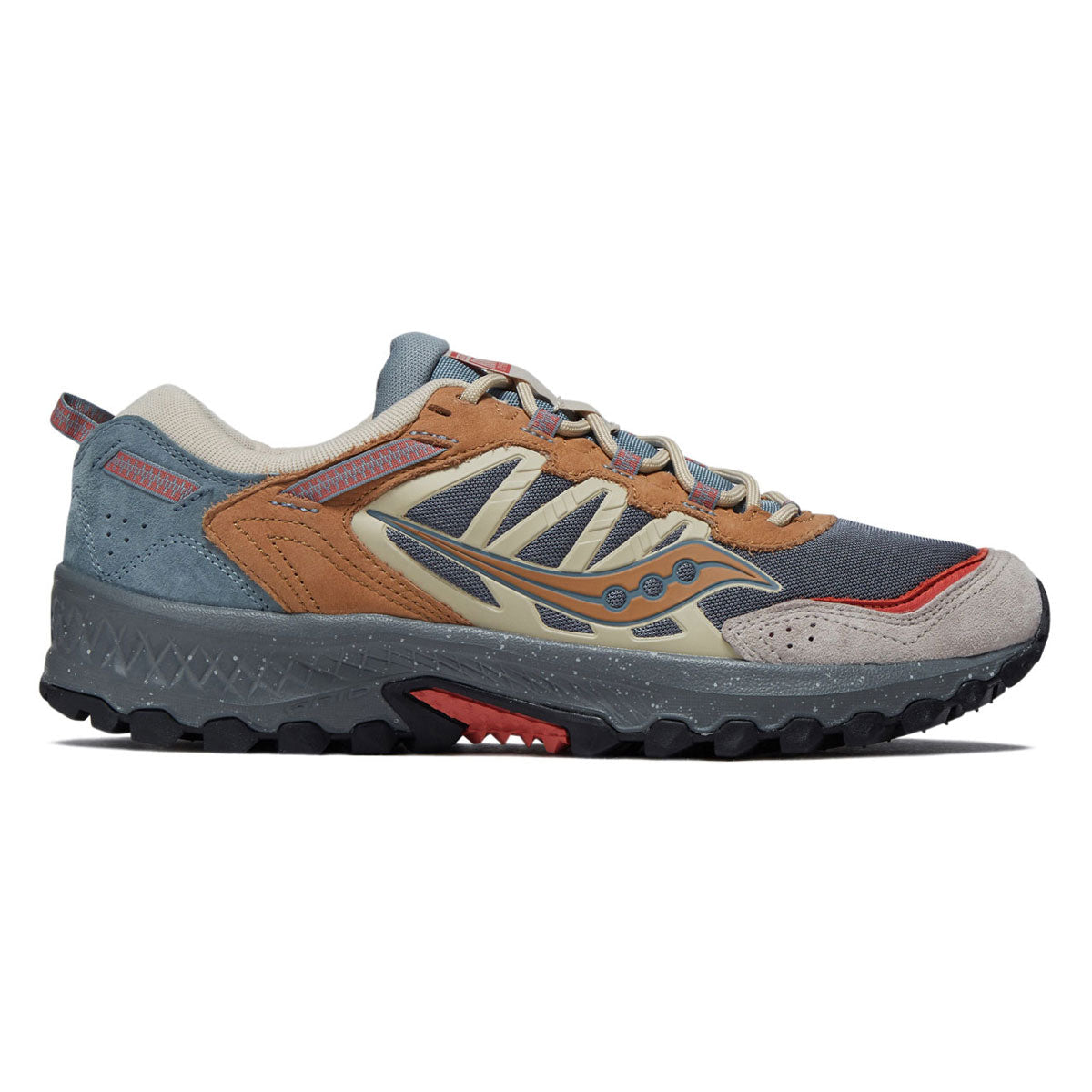 Saucony Grid Peak Shoes - Grey/Sand – Daddies Board Shop