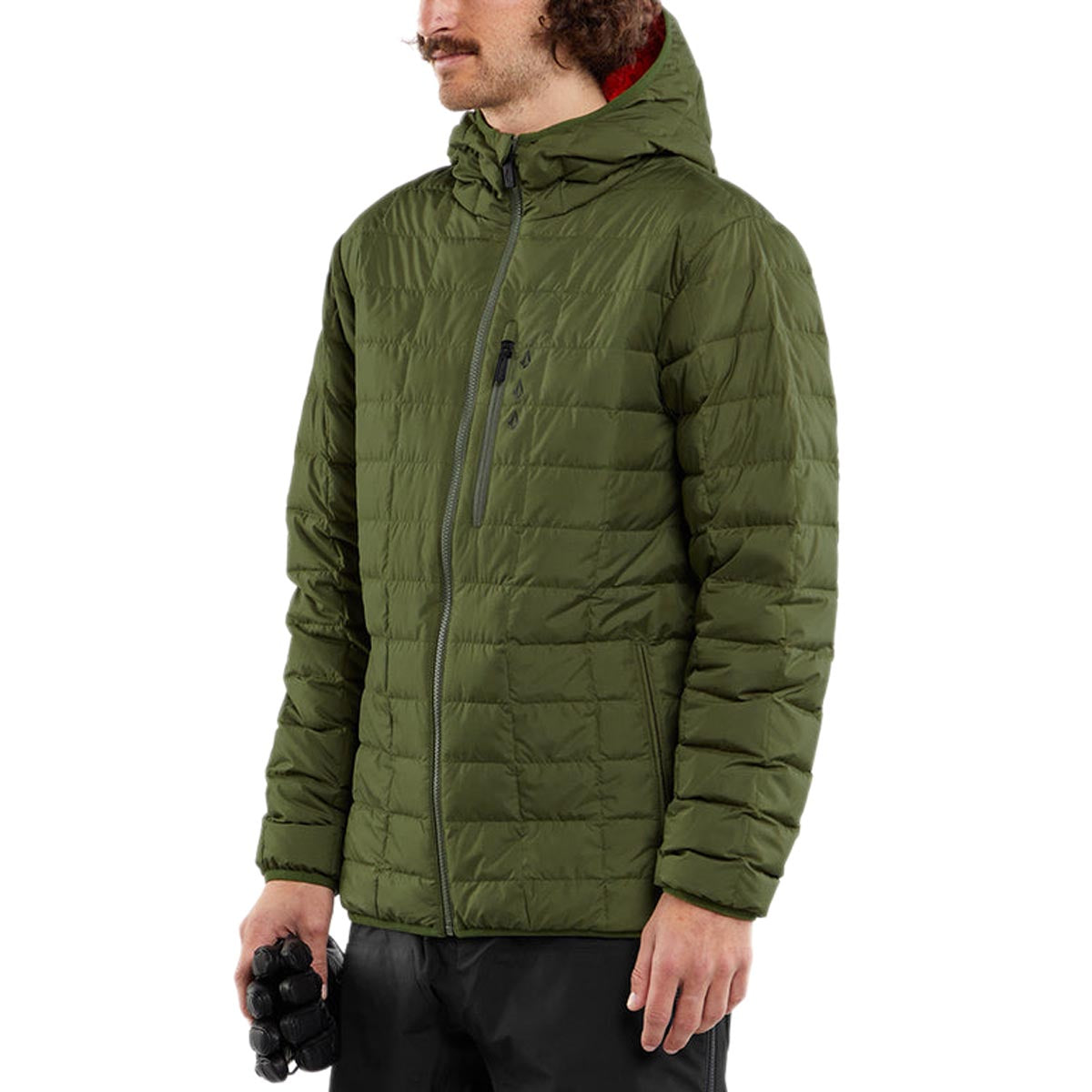 Volcom Puff Puff Give 2024 Snowboard Jacket - Military image 3
