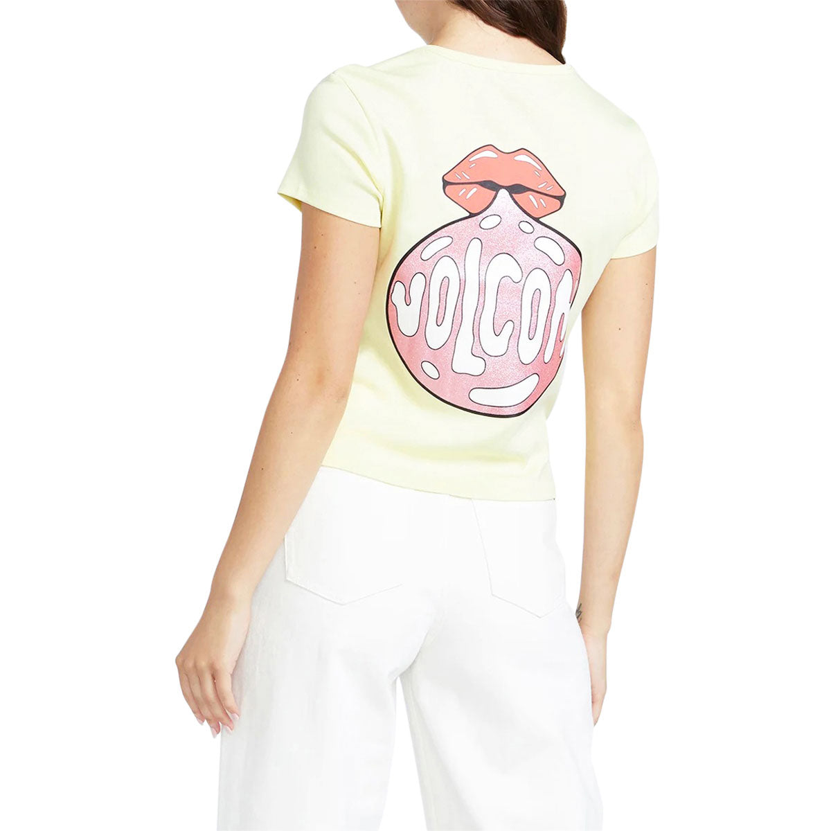 Volcom Womens Have A Clue T-Shirt - Lemon image 2