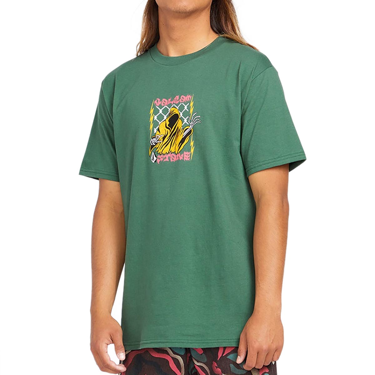 Volcom Thundertaker T-Shirt - Fir Green image 2