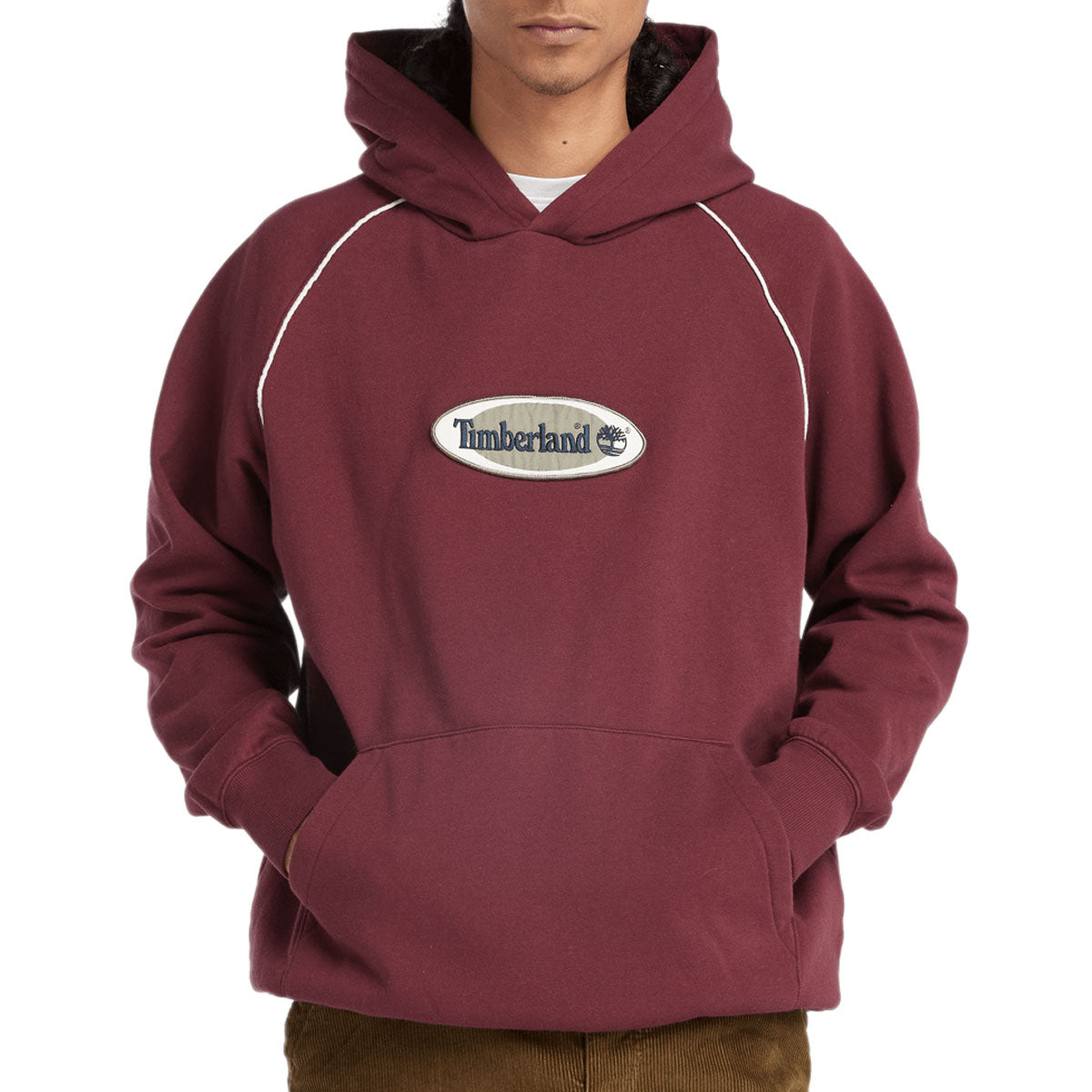 Timberland Oval Logo Patch Hoodie - Port Royale image 1