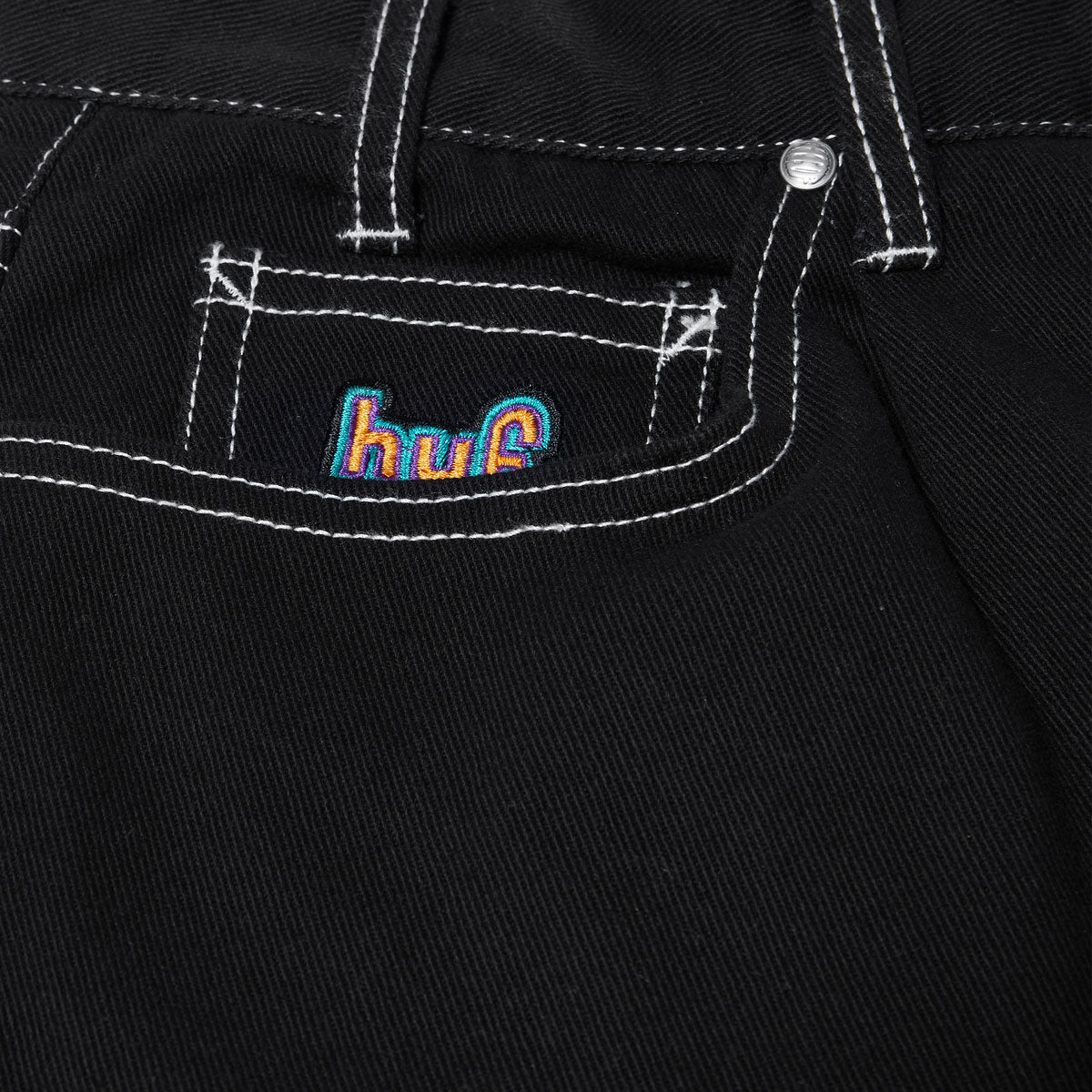 HUF Cromer Pants - Black/White image 3