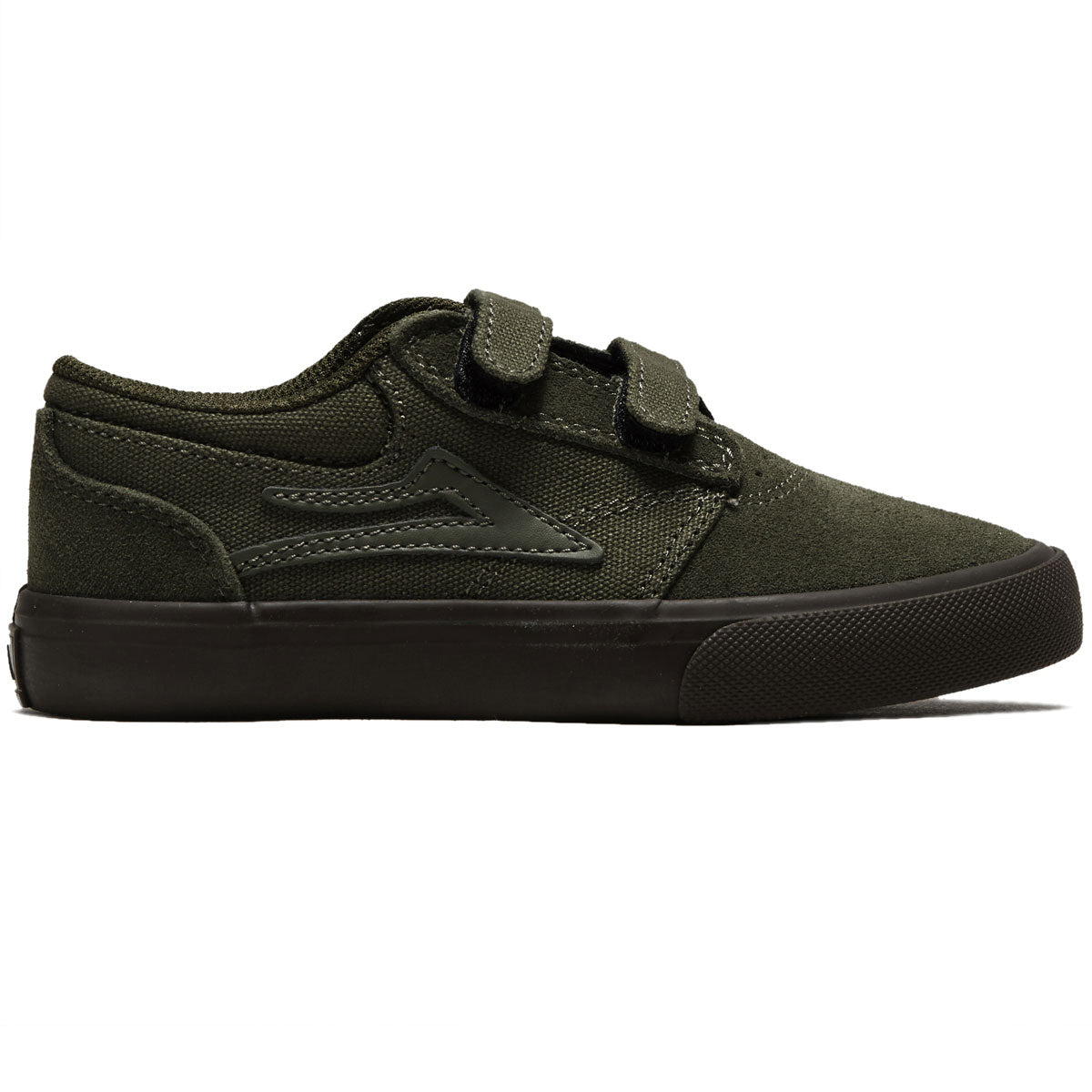 Lakai Youth Griffin Shoes - Olive/Gum Suede image 1