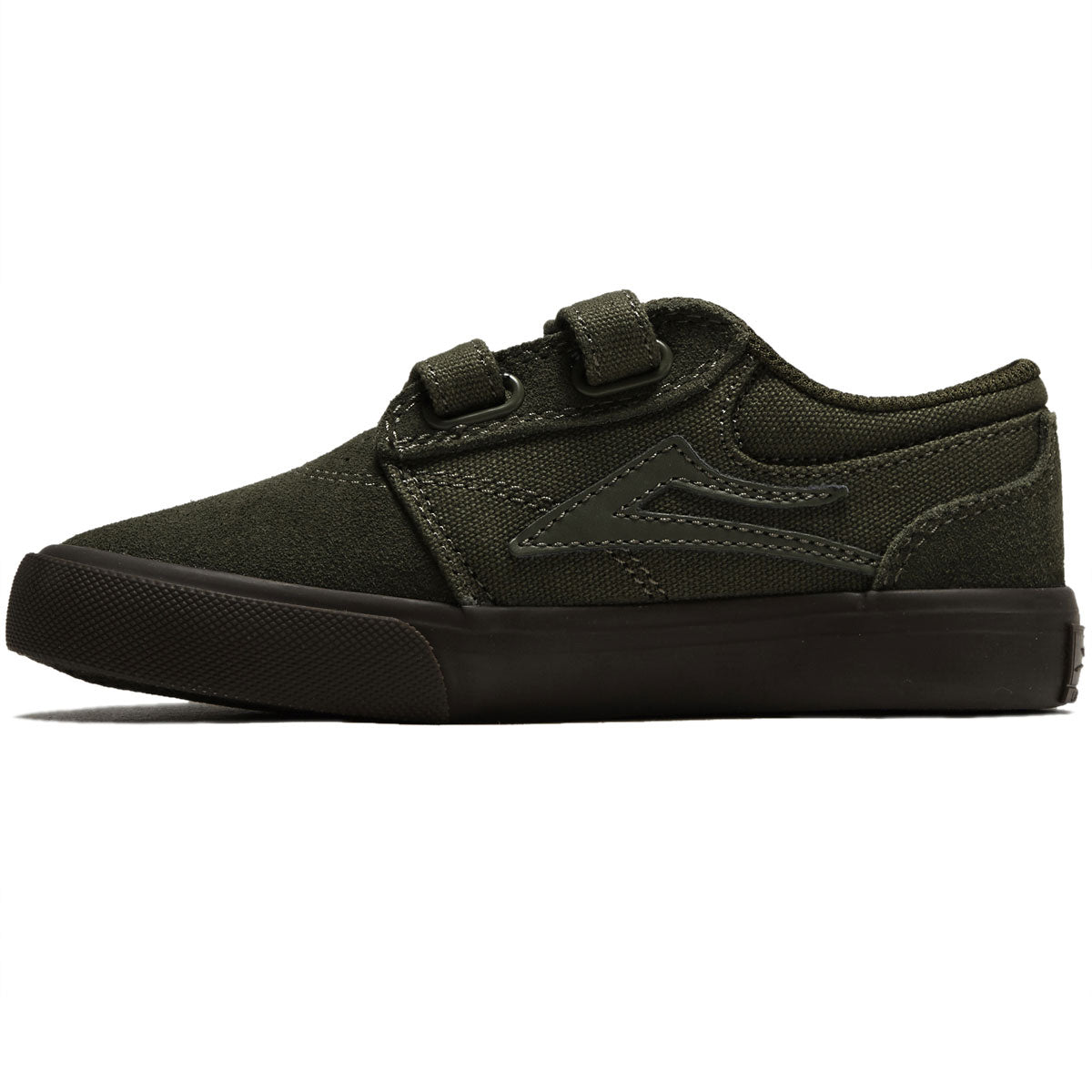 Lakai Youth Griffin Shoes - Olive/Gum Suede image 2