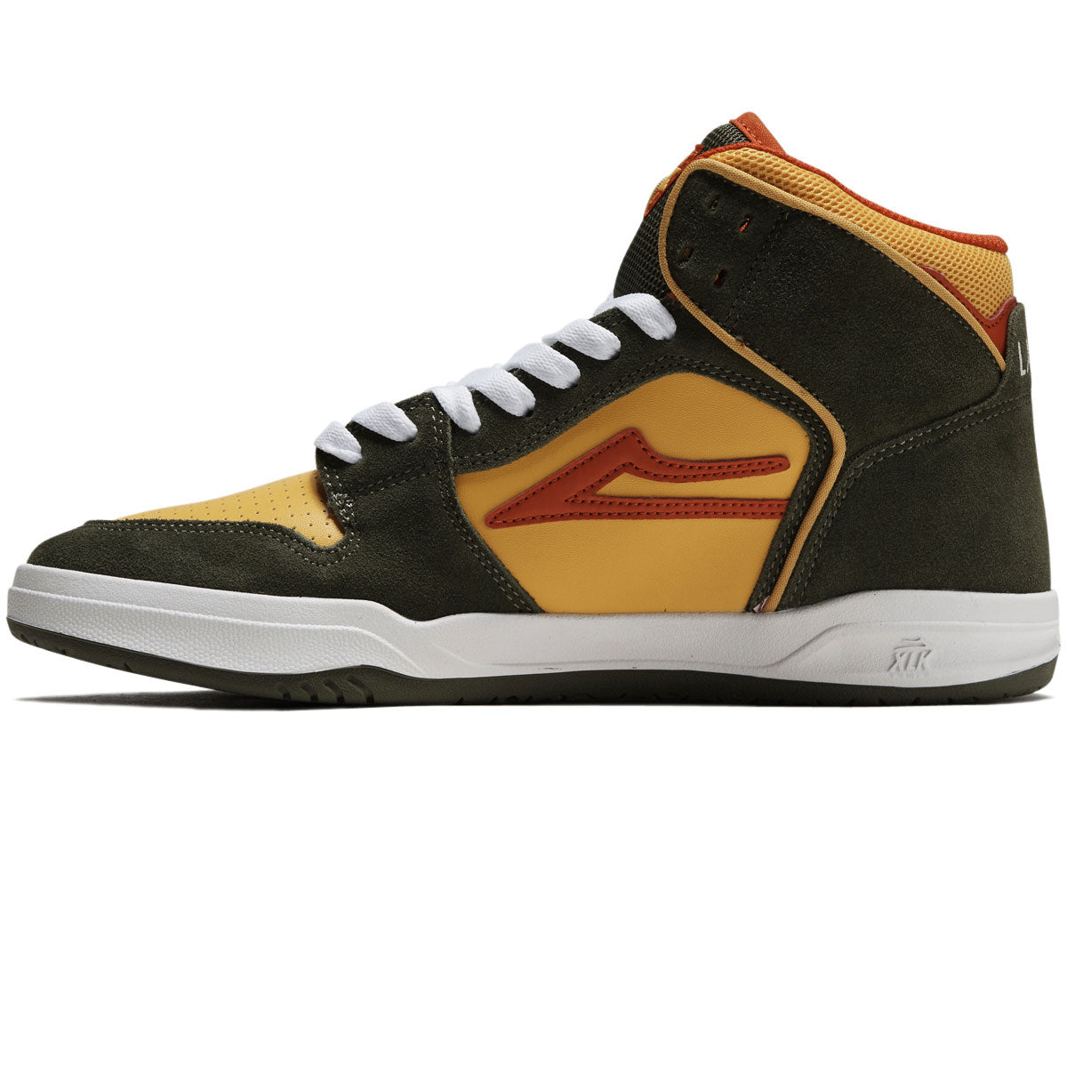 Lakai Telford Shoes - Olive/Yellow Suede image 2