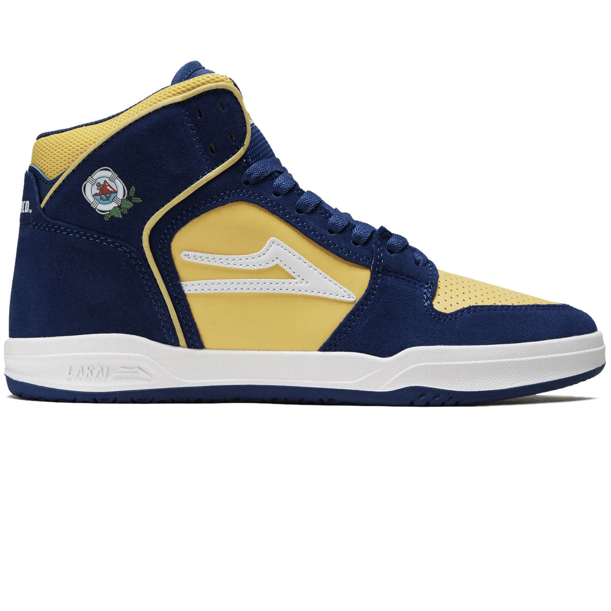 Lakai x Pacifico Telford Shoes - Blue/Yellow Suede image 1