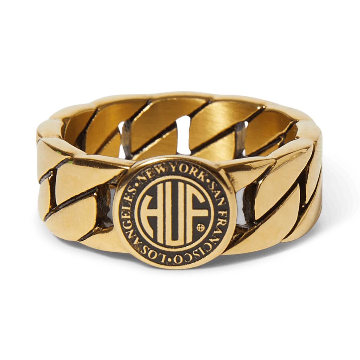 Huf Regional Cuban Link Ring - Gold image 1