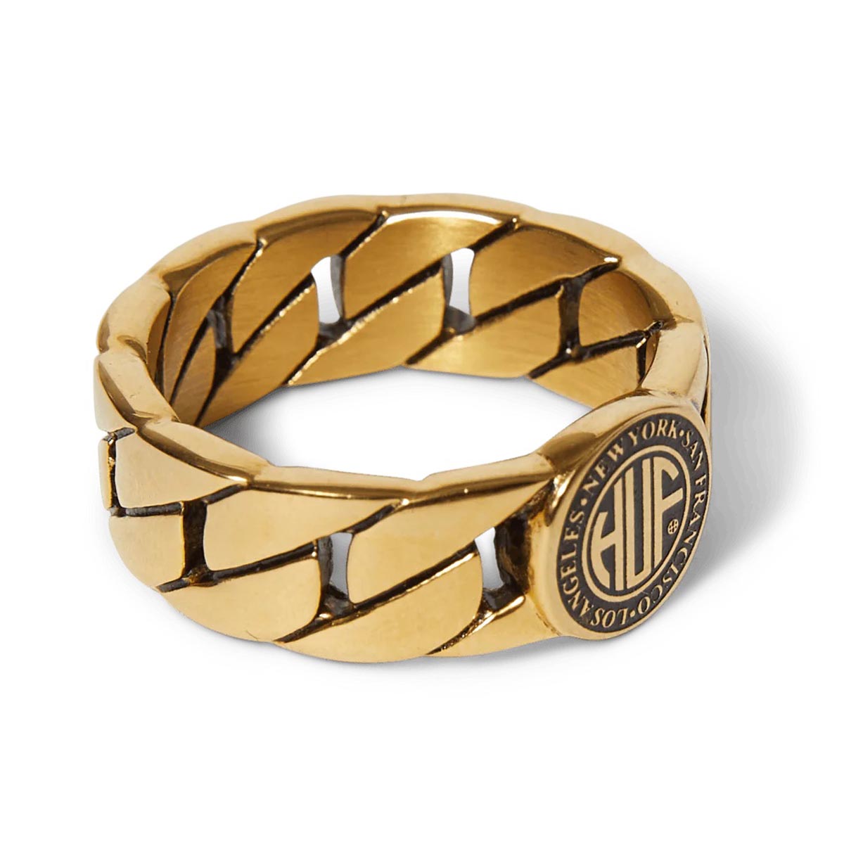 Huf Regional Cuban Link Ring - Gold image 2
