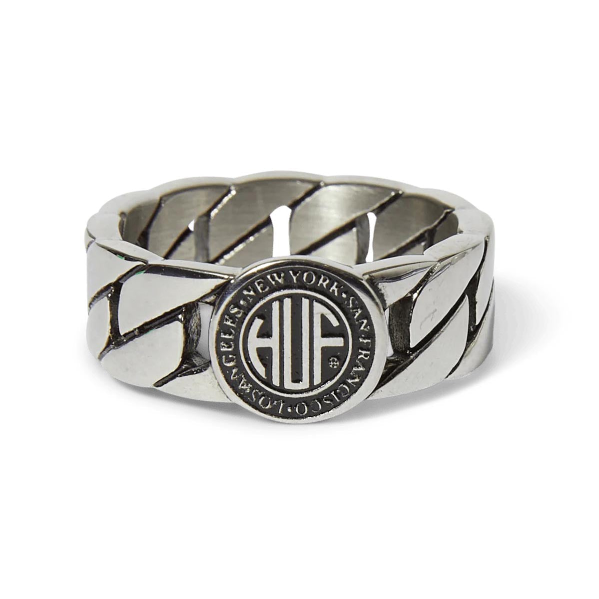 Huf Regional Cuban Link Ring - Silver image 1