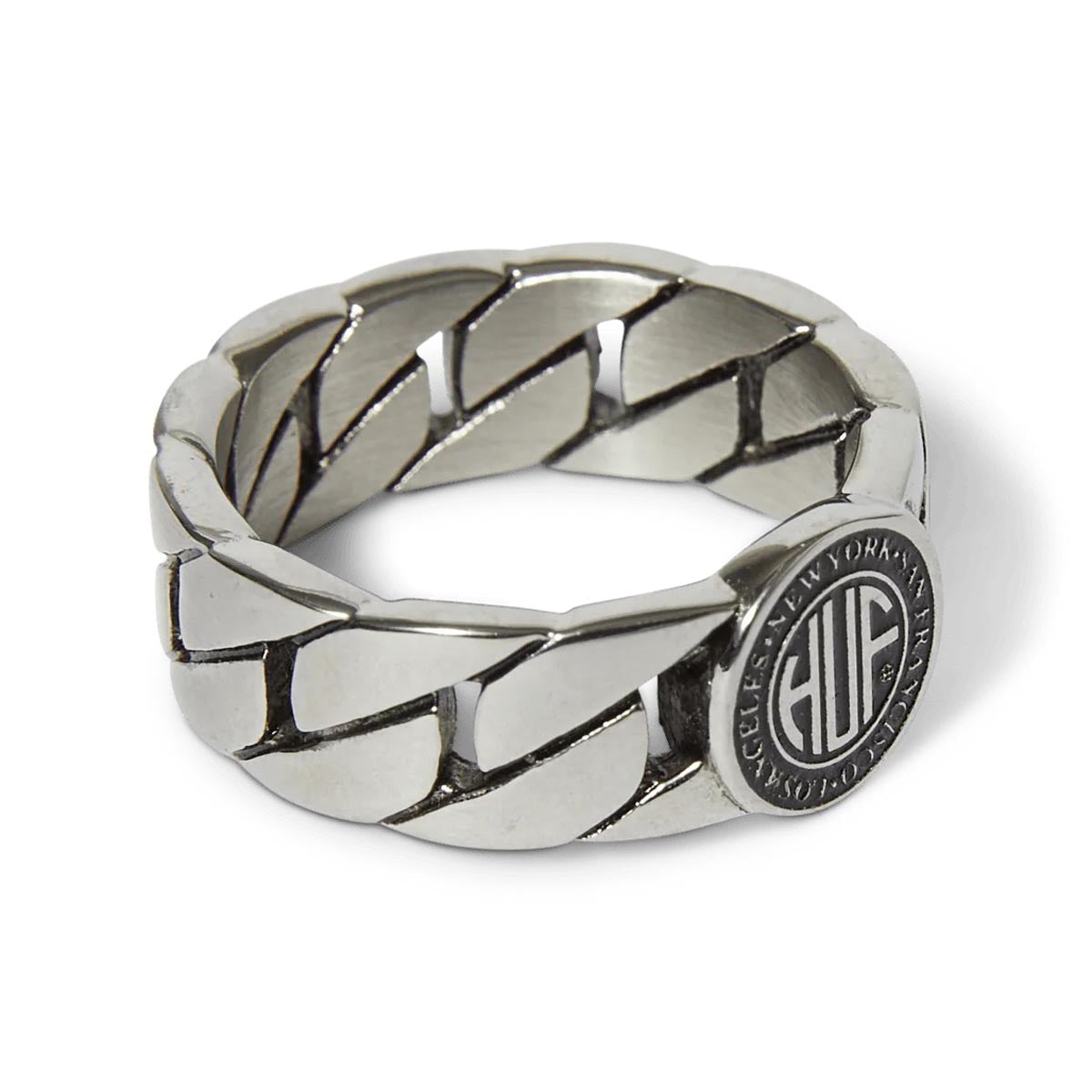 Huf Regional Cuban Link Ring - Silver image 2