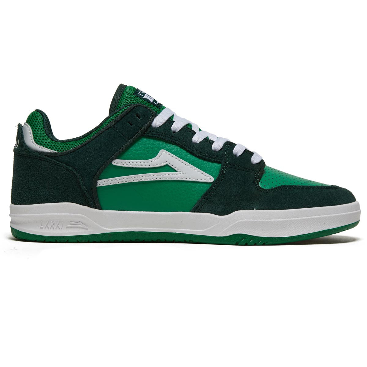 Lakai Telford Low Shoes - Green Suede image 1