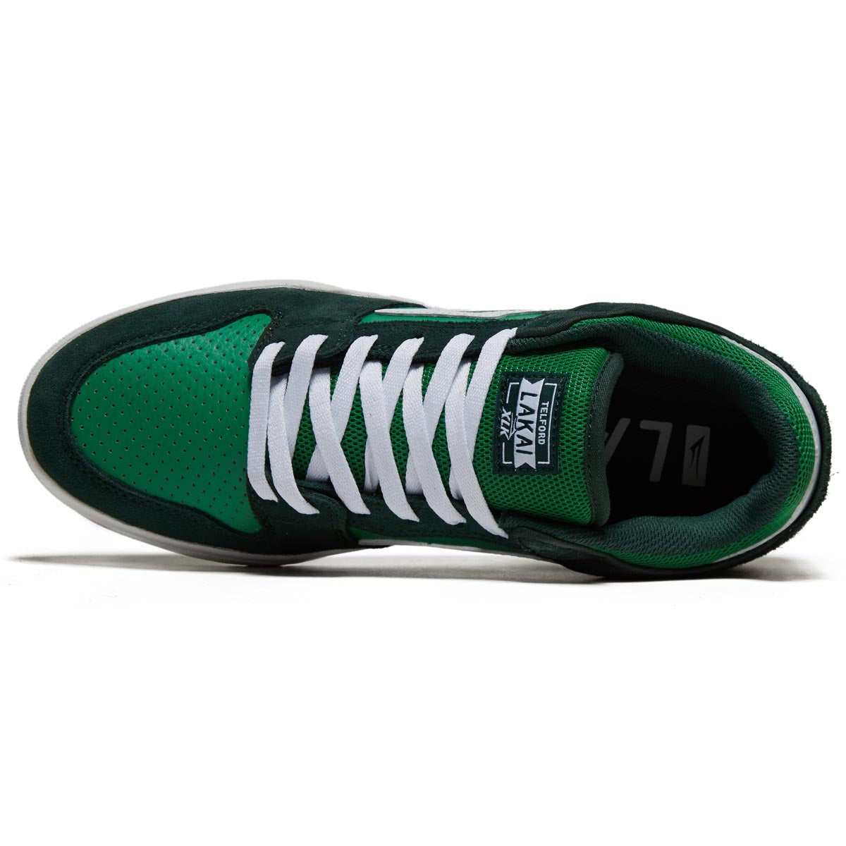 Lakai Telford Low Shoes - Green Suede image 3
