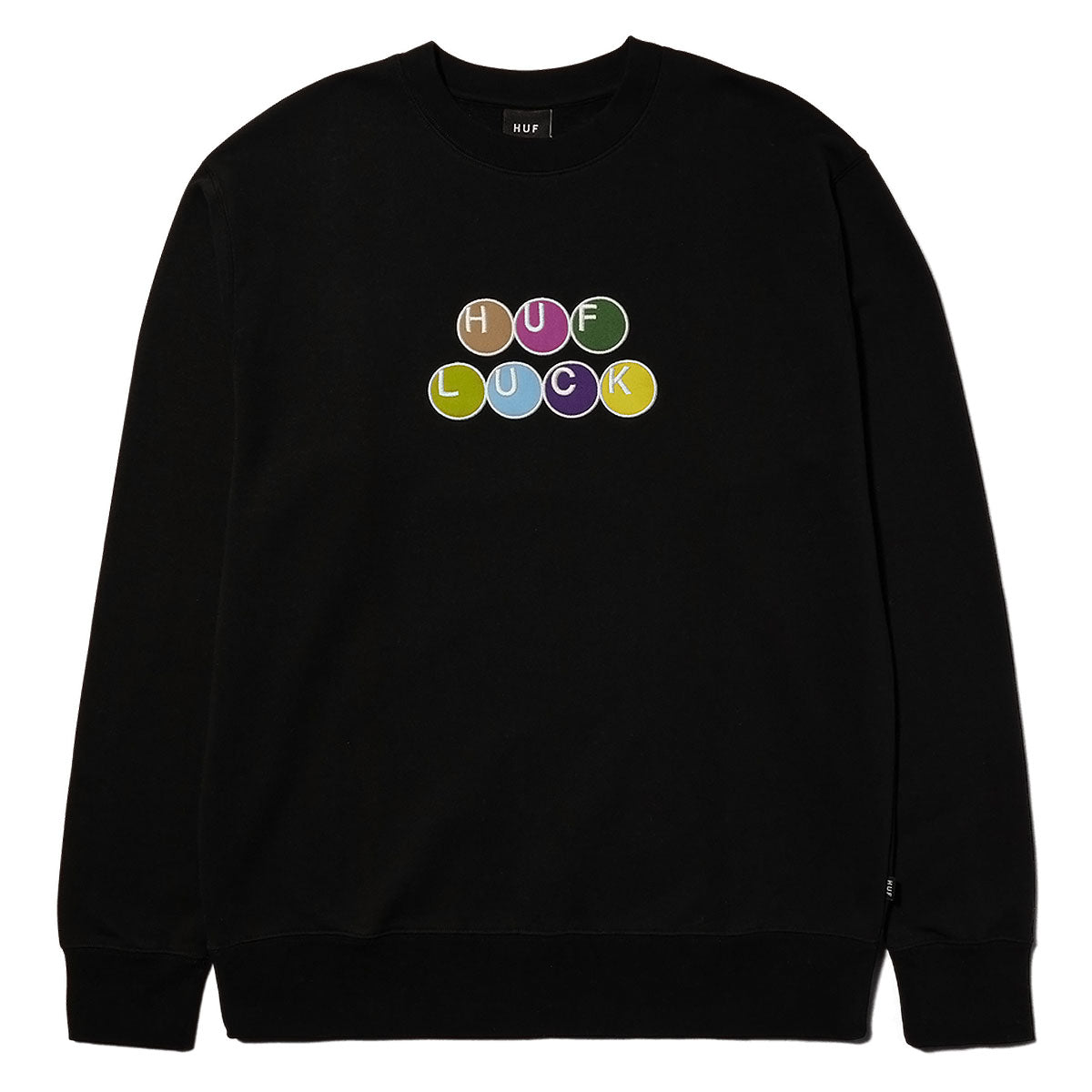 HUF Lucky Crewneck Sweatshirt - Black image 1