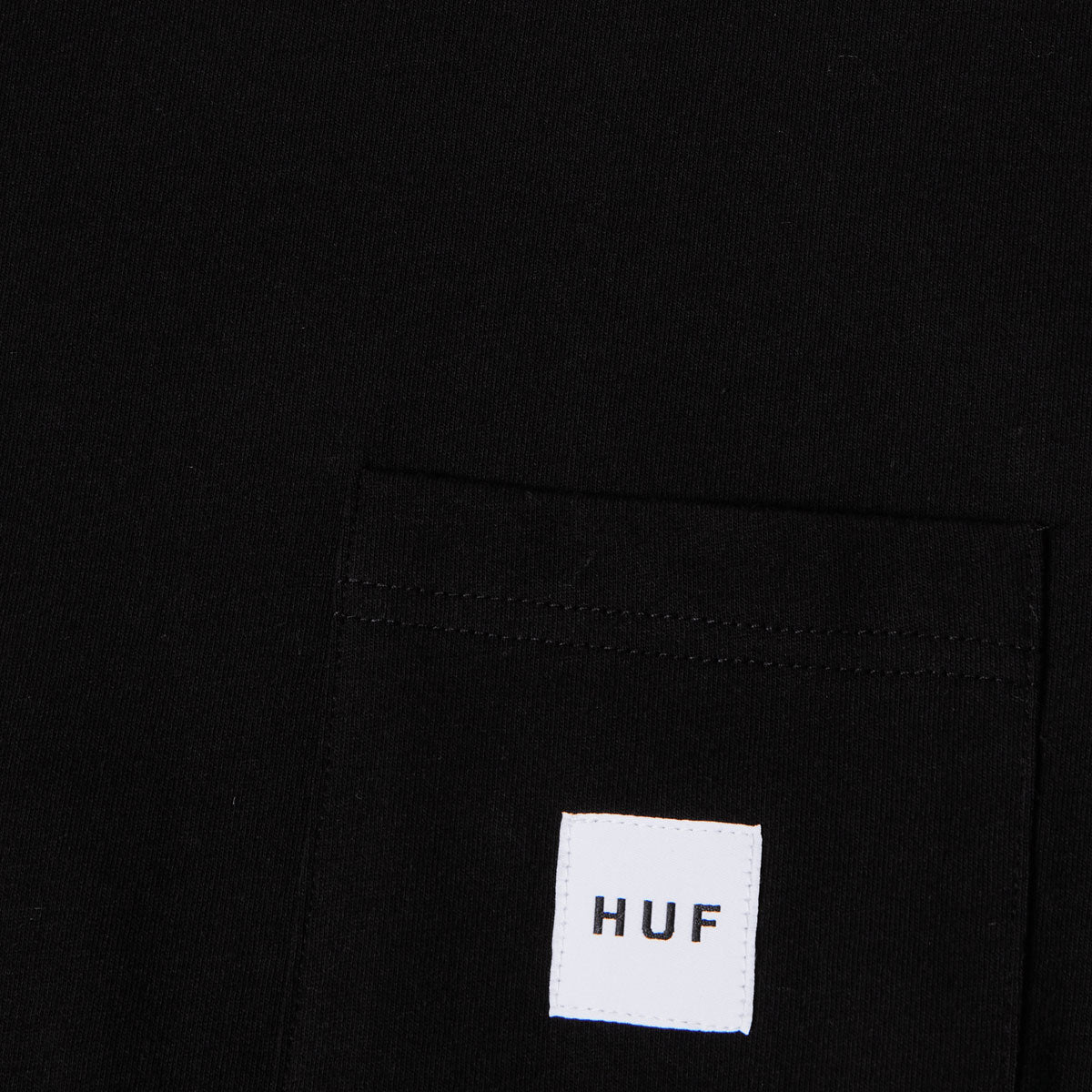 HUF Set Box Logo Pocket T-Shirt - Black image 2