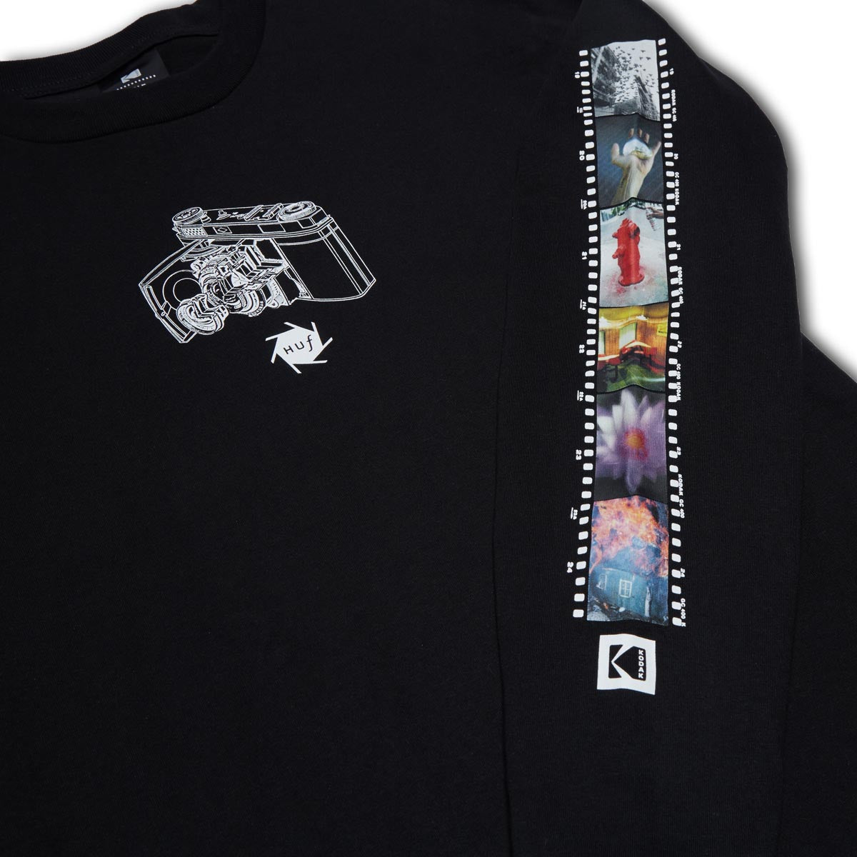 HUF Inner Vision L/S T-Shirt Black Tシャツ HUF x Kodak Inner Vision Long Sleeve T-Shirt Black - Billion