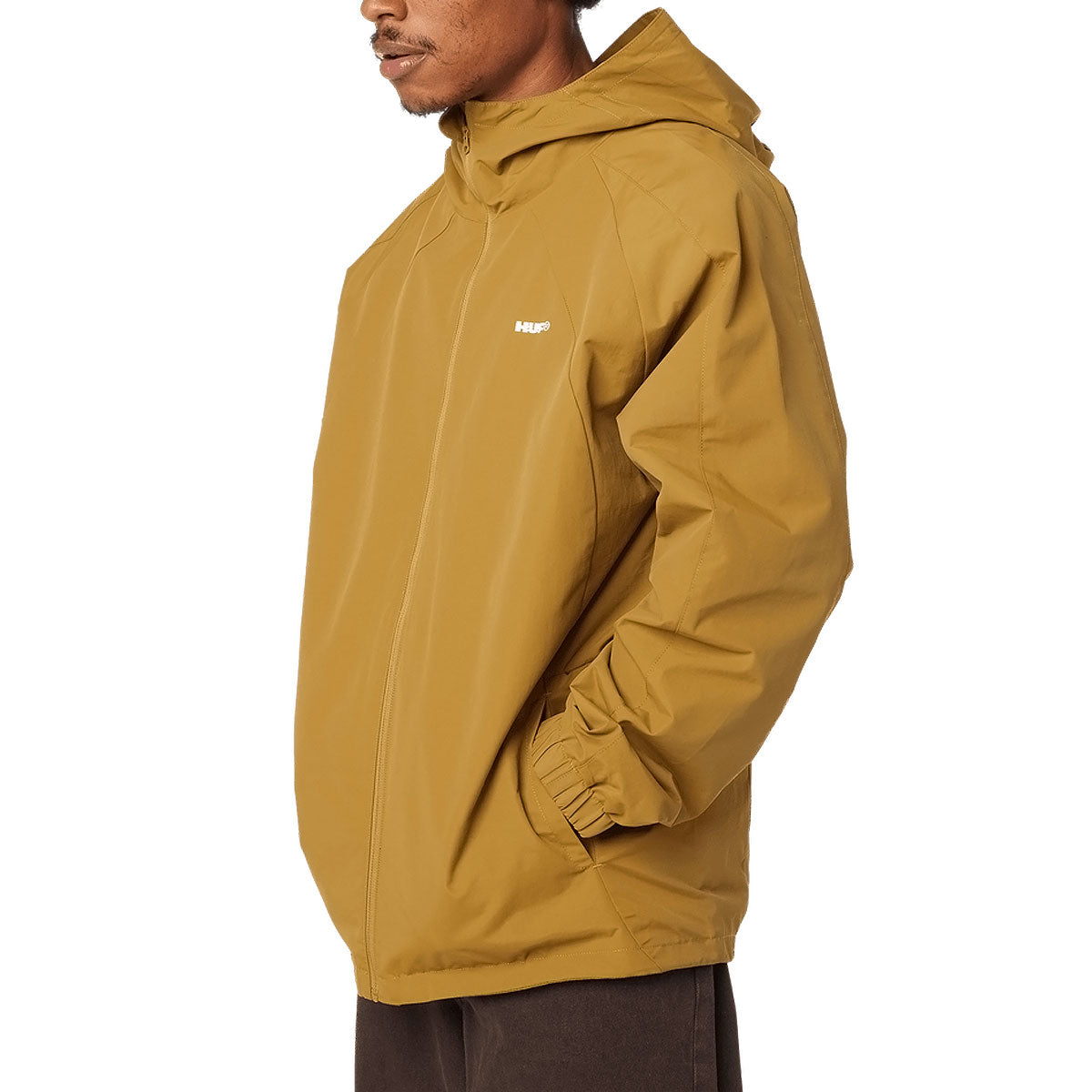 HUF All Caps Shell Jacket - Rich Brown image 3