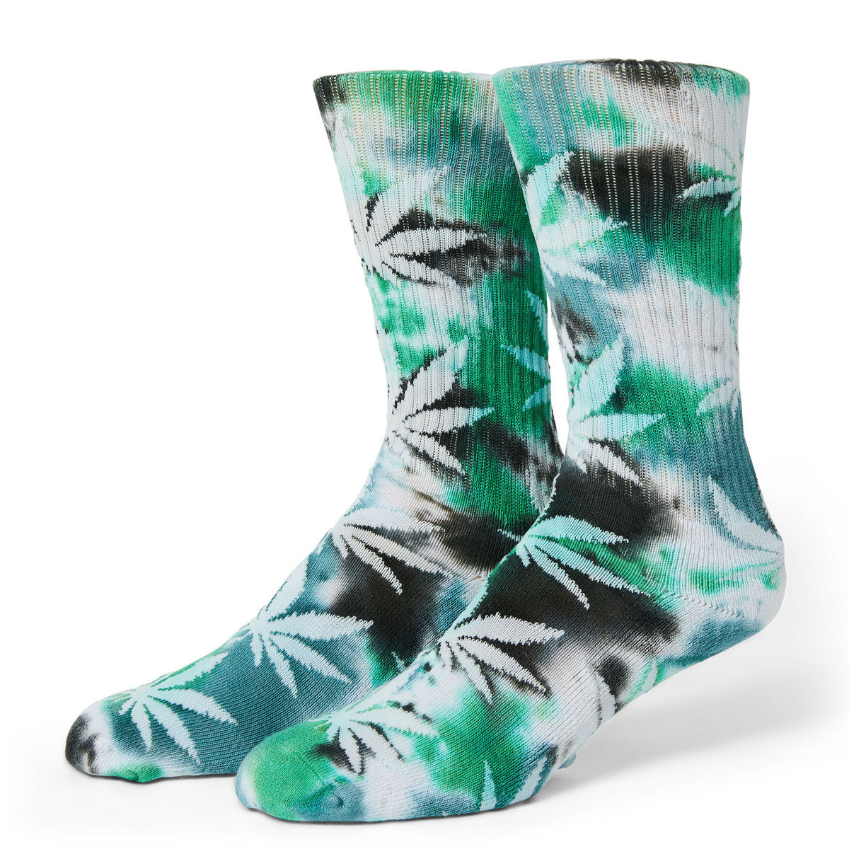 HUF Plantlife Tiedye Socks - Green 2025 image 1