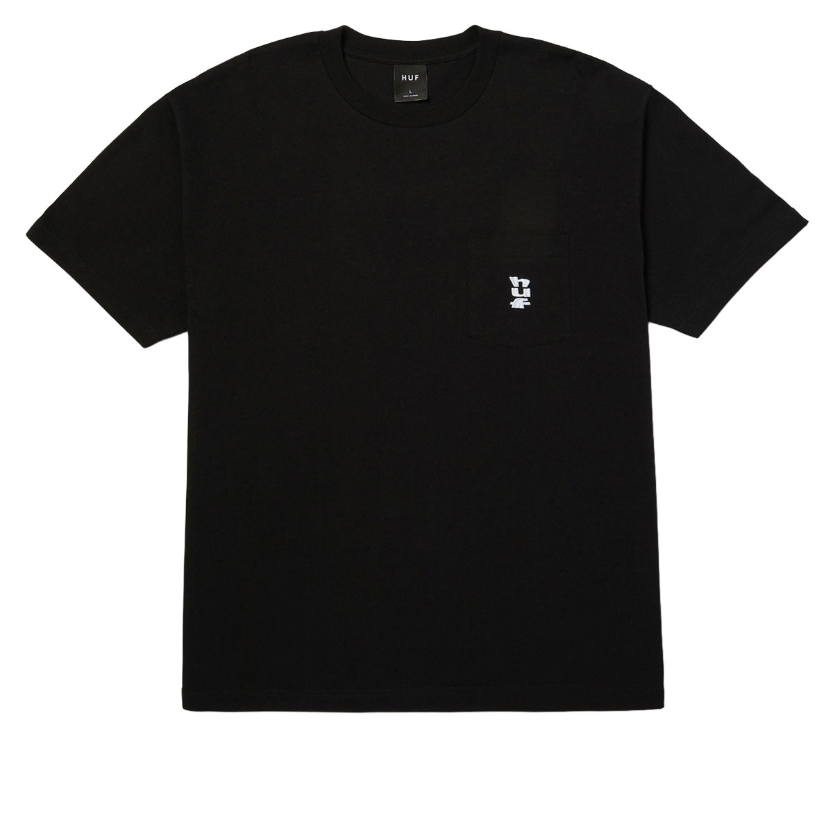 HUF Megablast Pocket T-Shirt - Black image 1