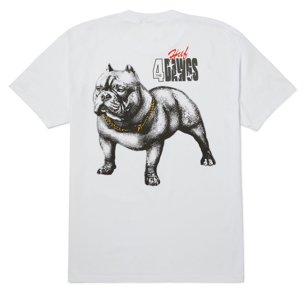 HUF 4 The Dawgs T-Shirt - White image 1