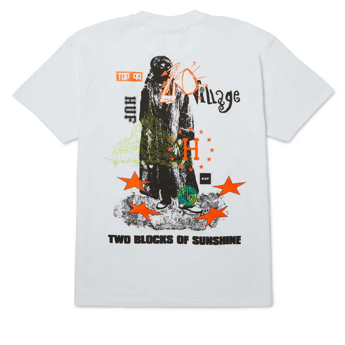 HUF Two Blocks Of Sunshine T-Shirt - White image 1