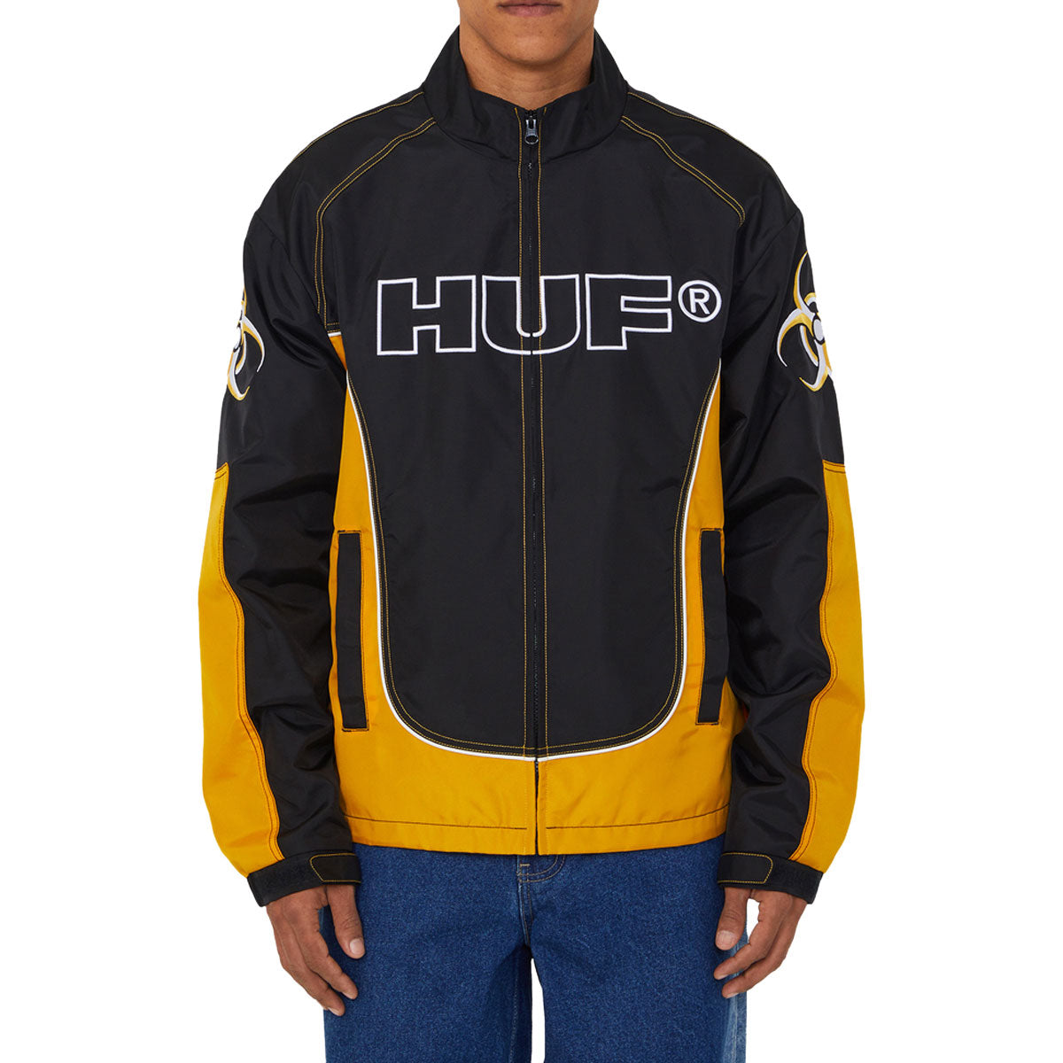 HUF Sector Jacket - Black/Yellow – Daddies Board Shop