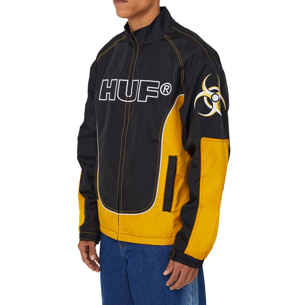 HUF Sector Jacket - Black/Yellow – Daddies Board Shop