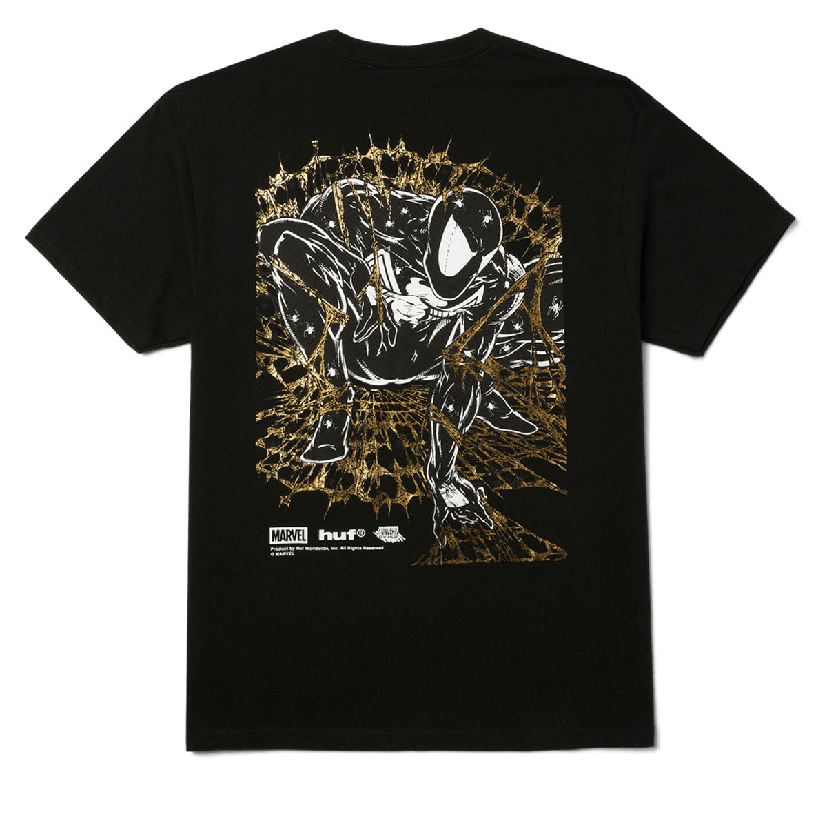 HUF x Spiderman Arachknight T-Shirt - Black image 1