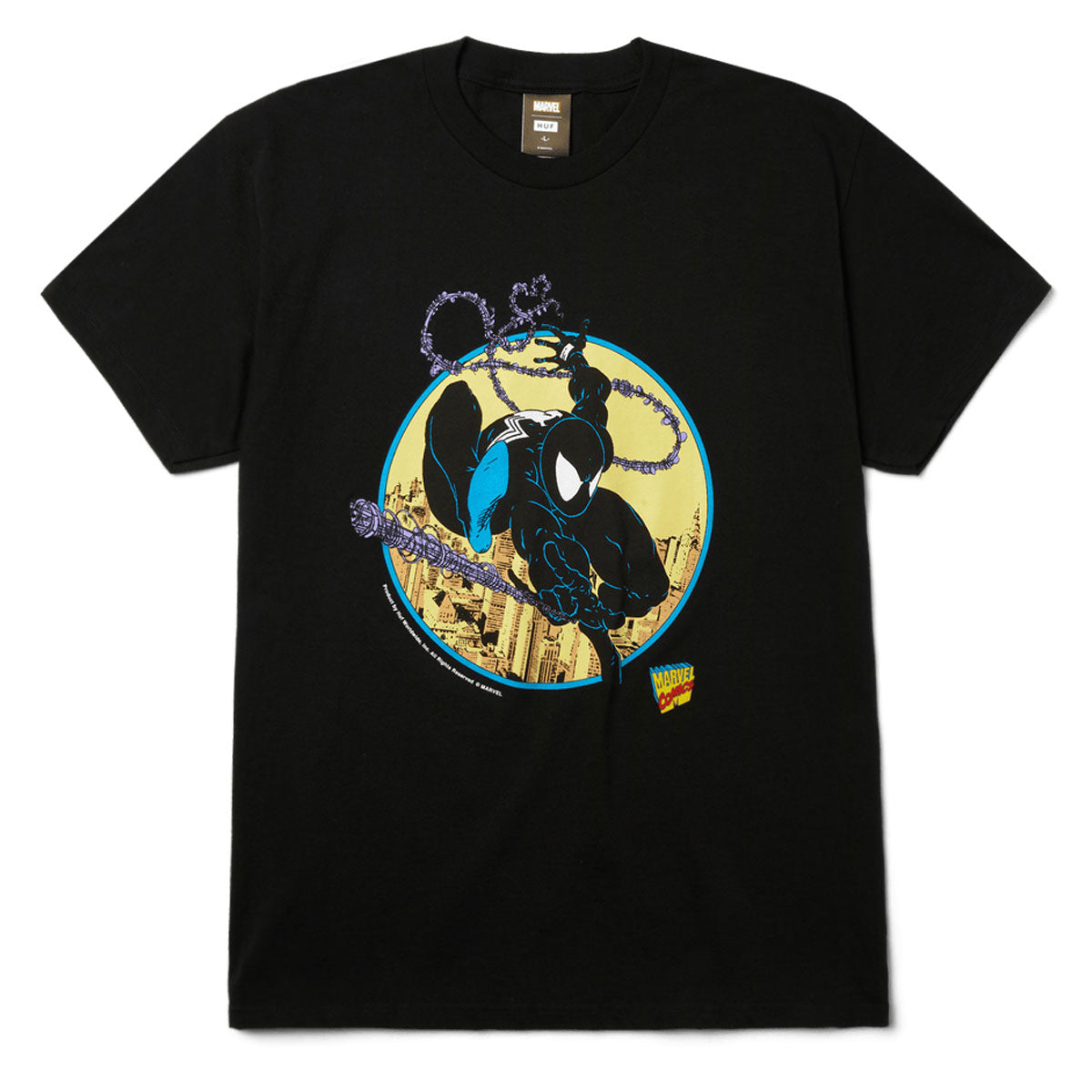 HUF x Spiderman Three Hundred T-Shirt - Black image 1