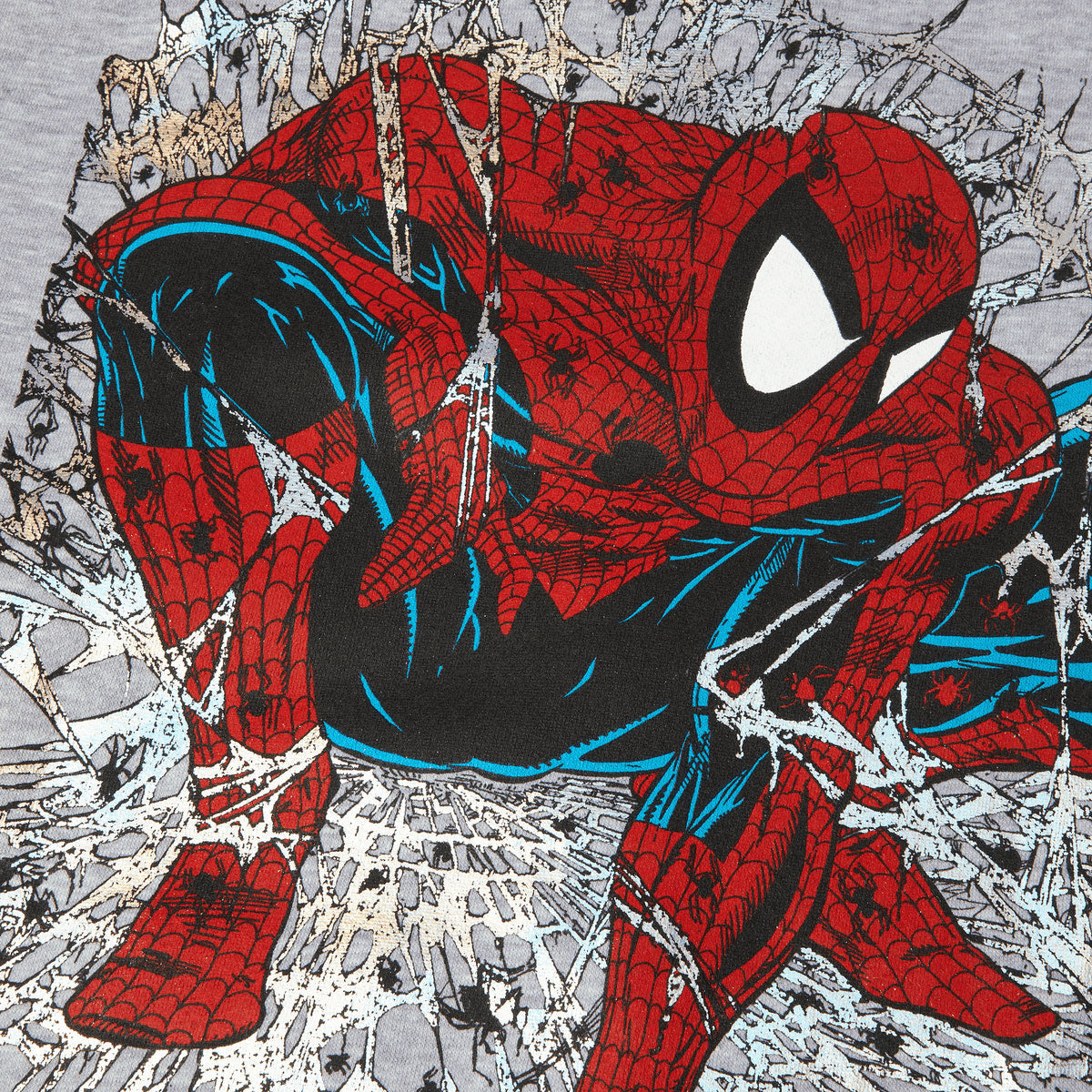 HUF x Spiderman Arachknight Full Zip Hoodie - Heather Grey image 4