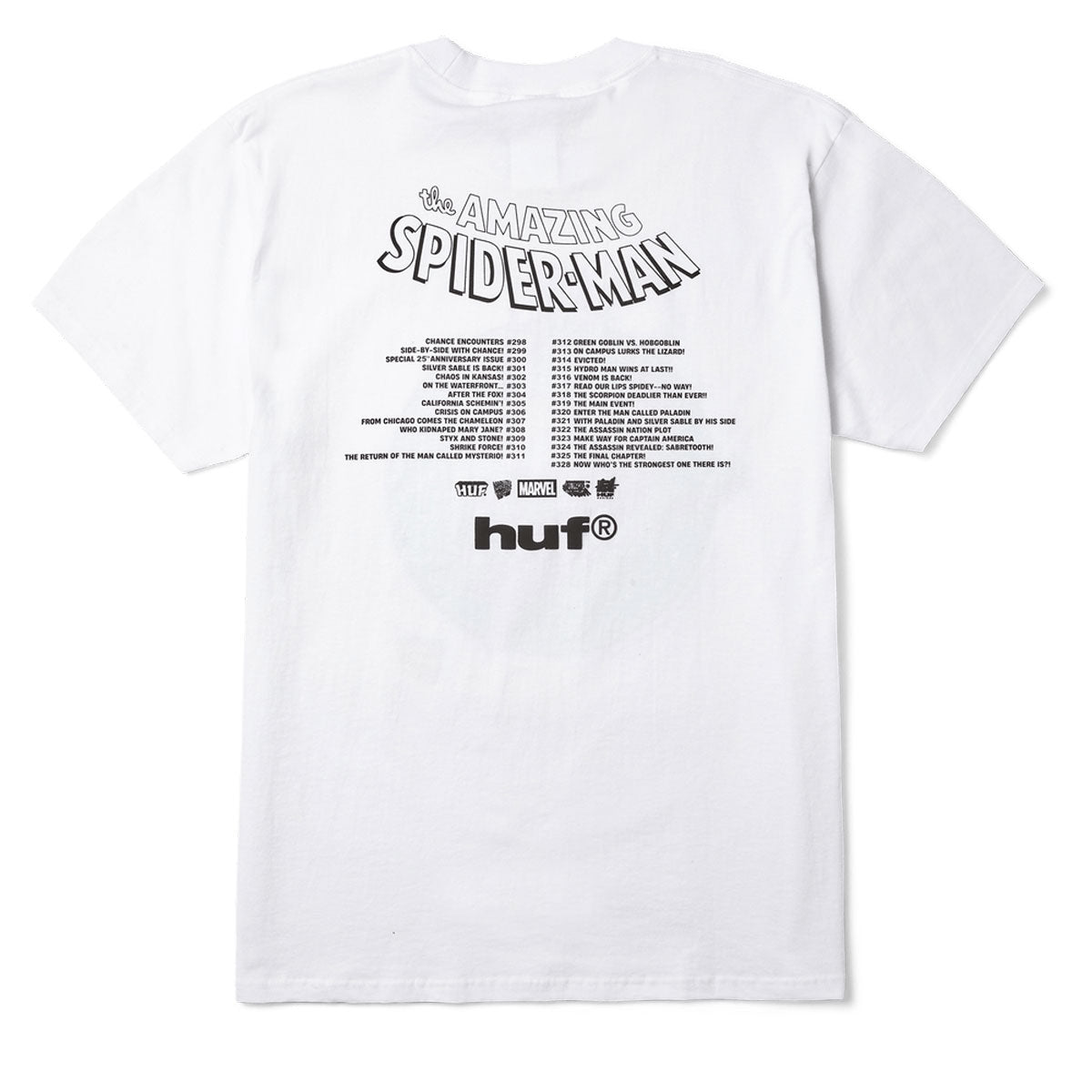 HUF x Spiderman Three Hundred T-Shirt - White image 2