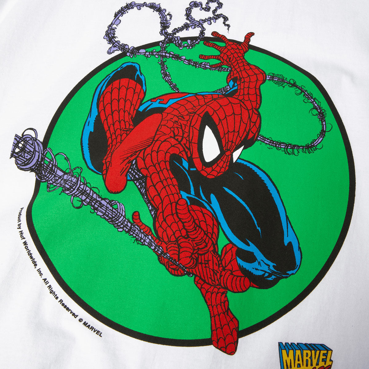 HUF x Spiderman Three Hundred T-Shirt - White image 4