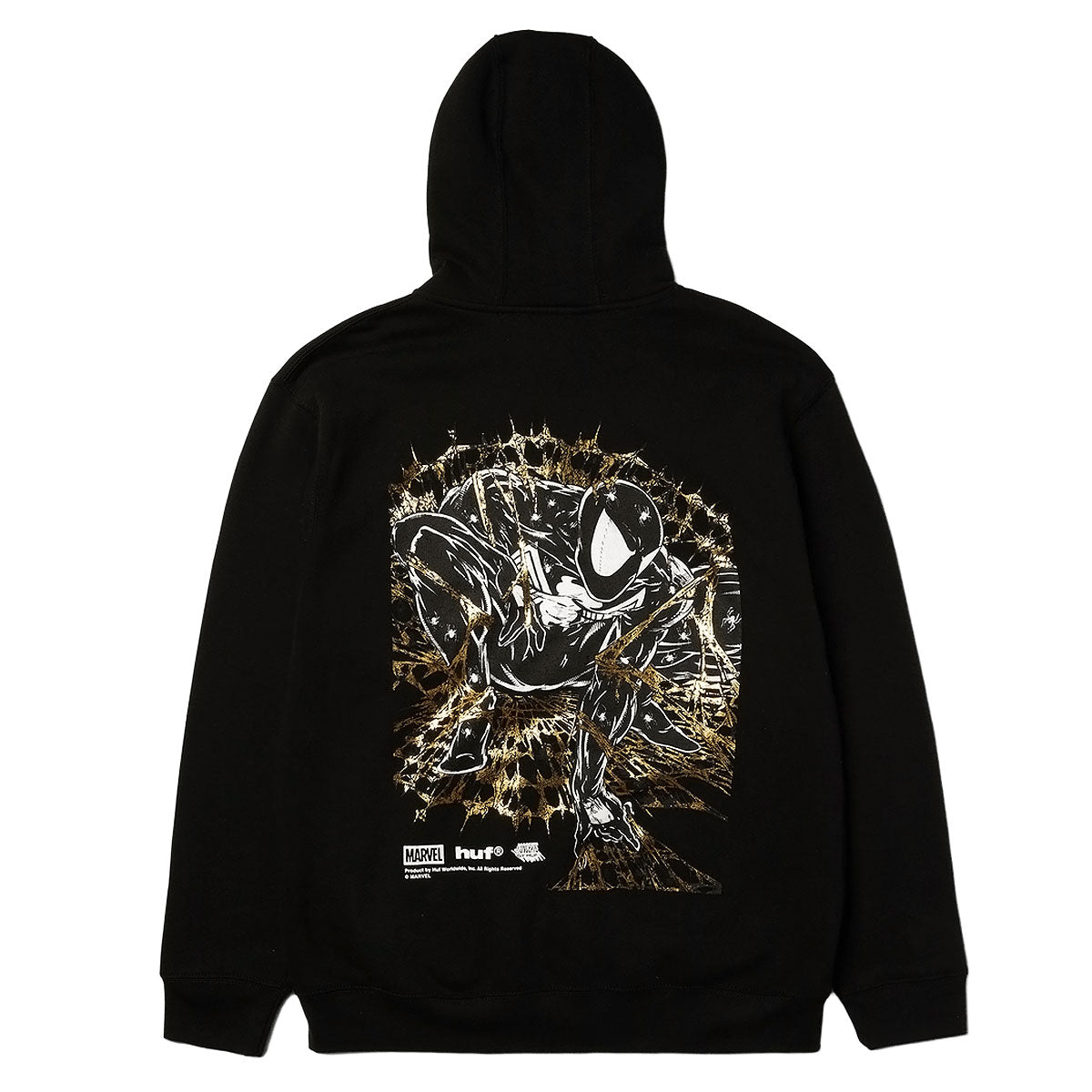 HUF x Spiderman Arachknight Full Zip Hoodie - Black image 1