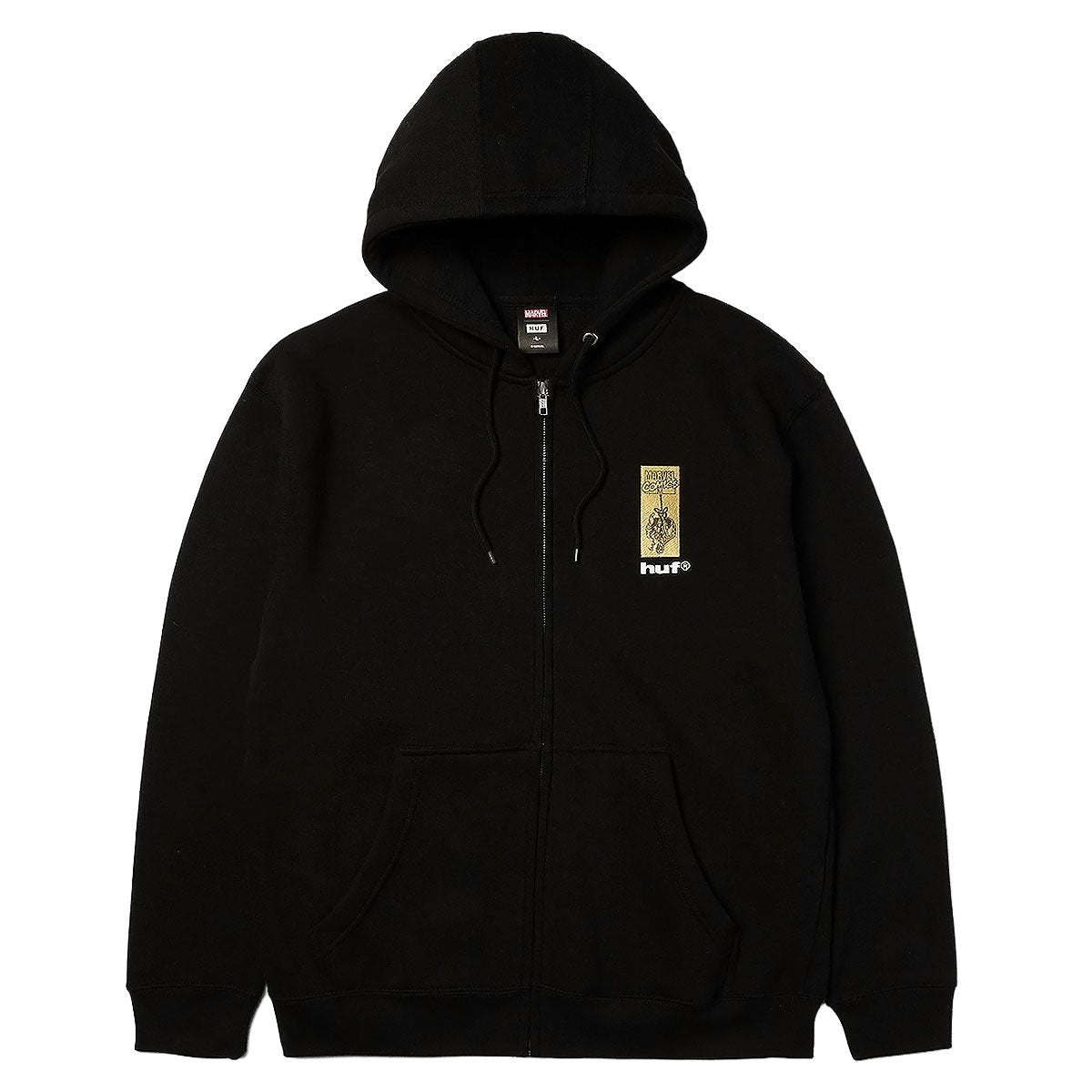 HUF x Spiderman Arachknight Full Zip Hoodie - Black image 2