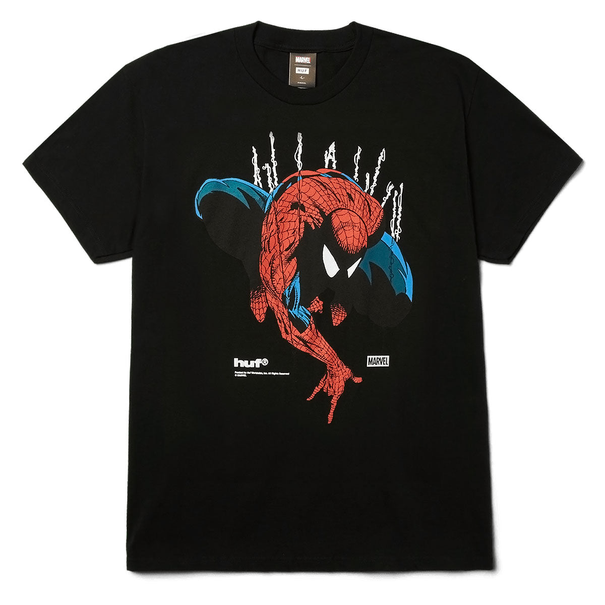 HUF x Spiderman Perceptions T-Shirt - Black image 1