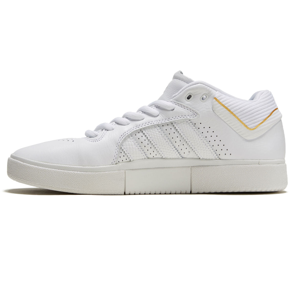 Adidas Tyshawn Shoes - White/White/Gold Metallic image 2