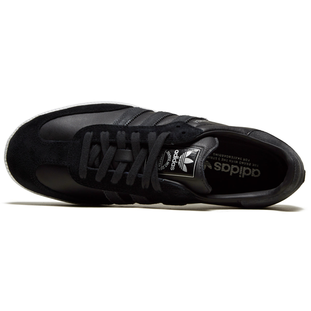 Adidas Samba ADV Shoes - Core Black/Carbon/Silver Metallic image 3