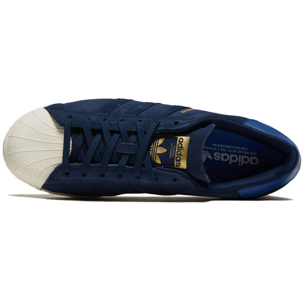 Adidas Superstar ADV Shoes - Supplier Colour/Team Royal Blue/Gold Metallic image 3