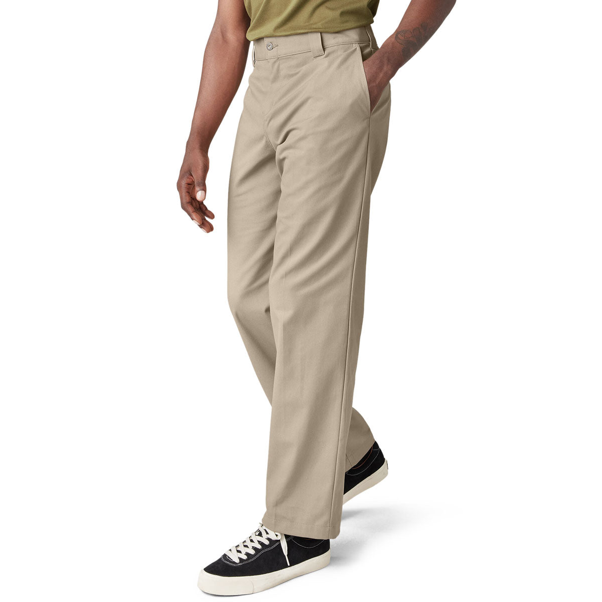 Dickies Jamie Foy Loose Straight Twill Pants - Desert Sand image 2