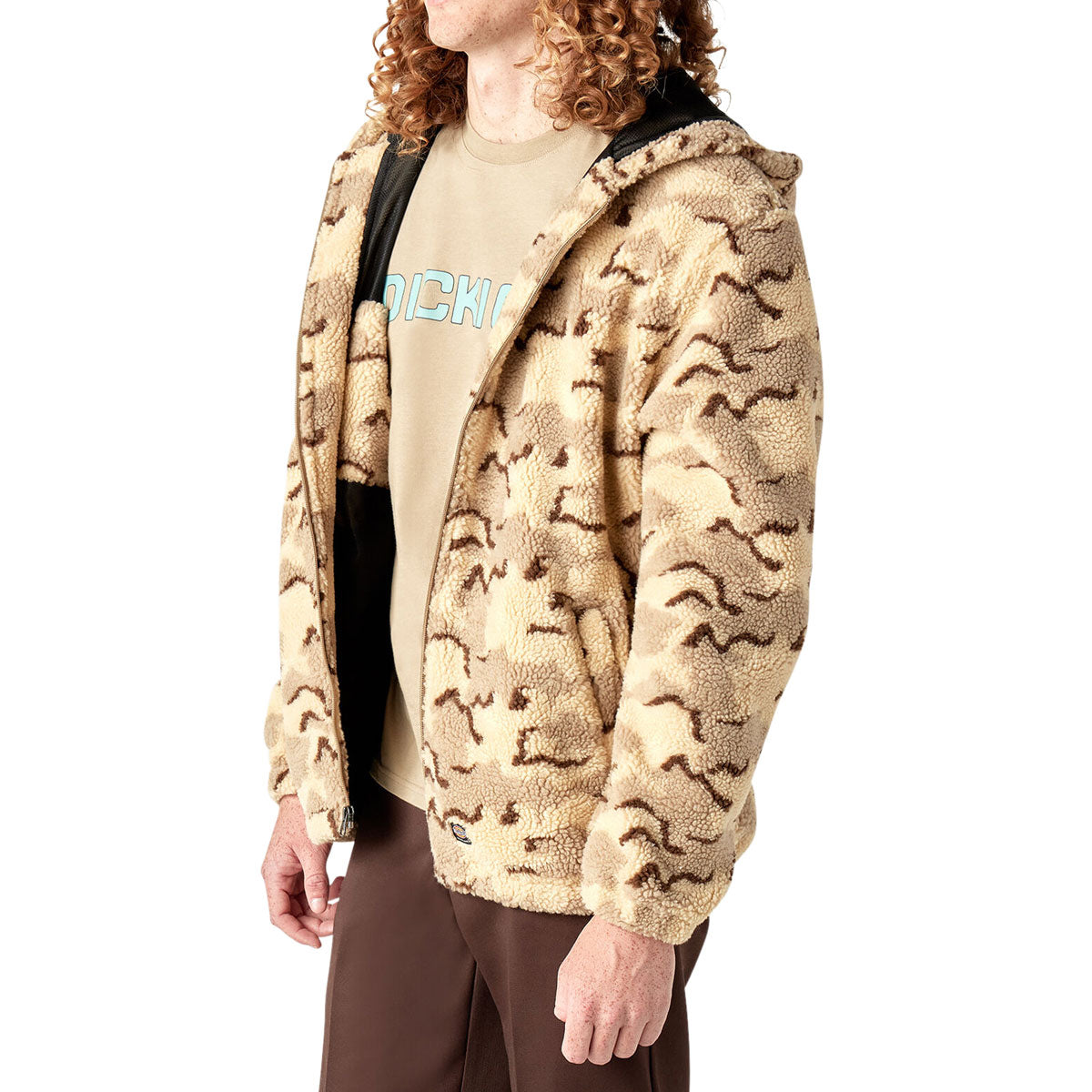 Dickies Textured Fleece Jacket - Desert Camo image 3