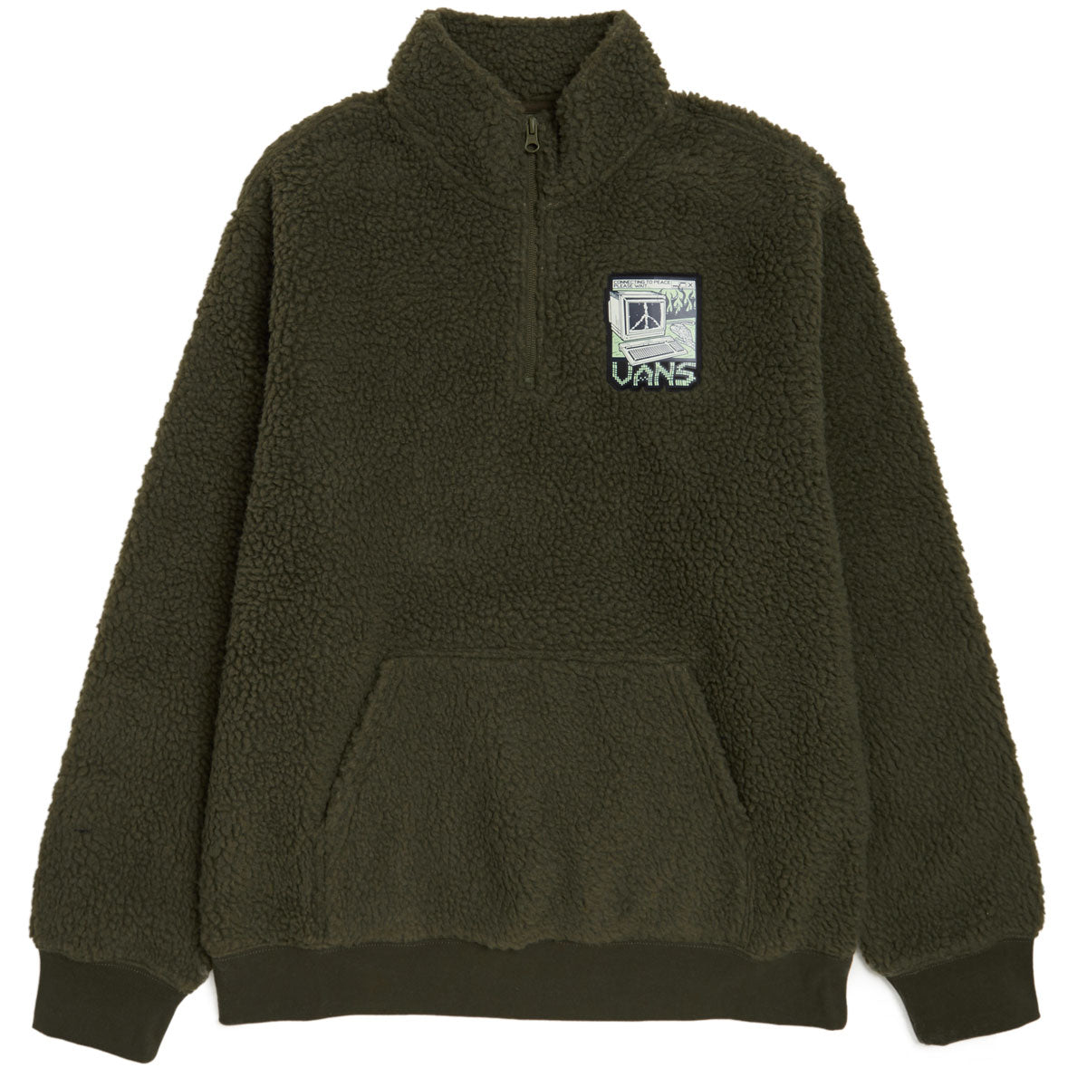 Vans Martin Sherpa Q Zip Sweatshirt - Grape Leaf image 1