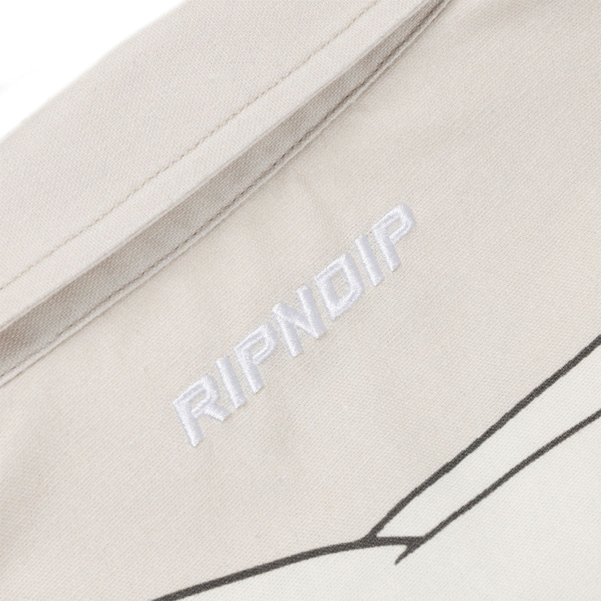 RIPNDIP Metal Claw Button Up Shirt - Bone image 3