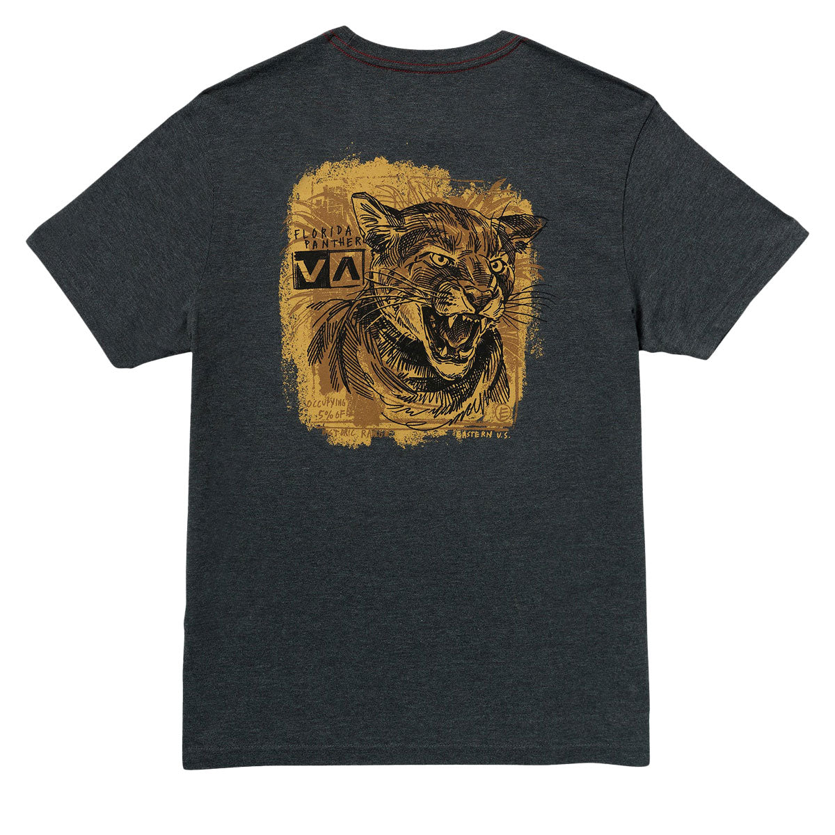 RVCA Horton Panther T-Shirt - Black image 1