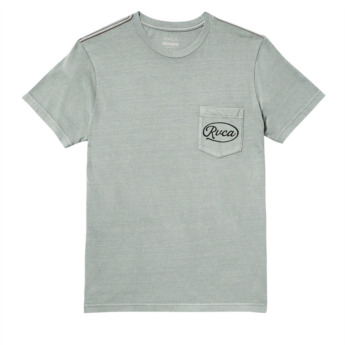 RVCA Contact Scripts Pocket T-Shirt - Monument image 1
