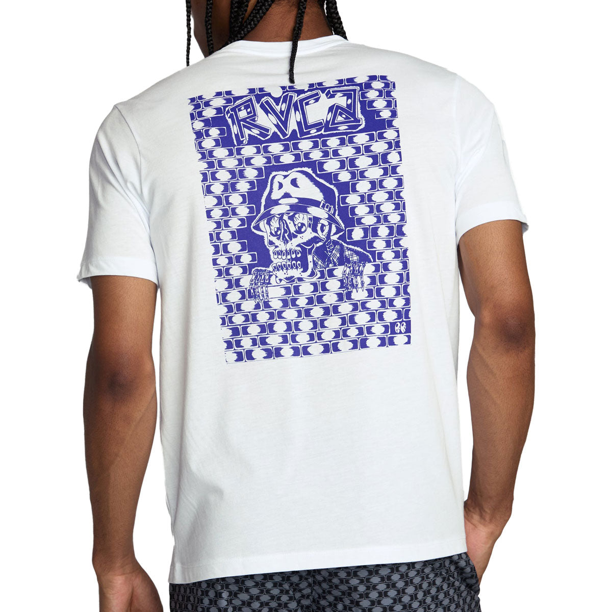 RVCA Jesse Barba Skull Wall T-Shirt - White image 4