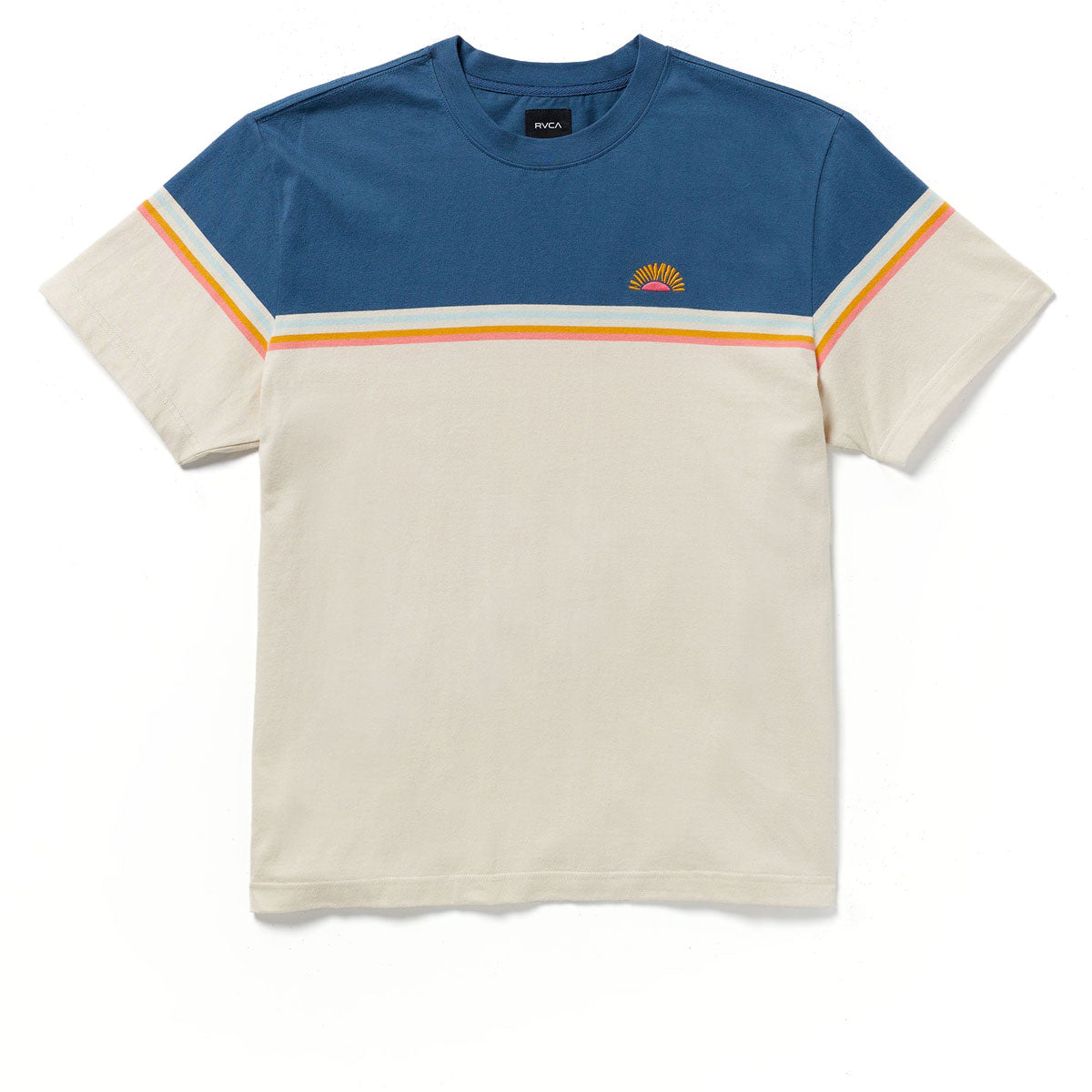 RVCA Pismo Stripe T-Shirt - Vintage Navy image 1