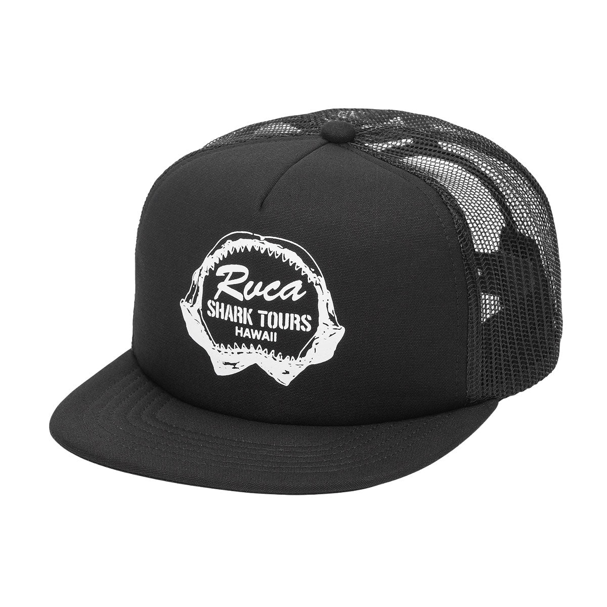 RVCA Shark Tours Foamy Trucker Hat - Black image 1
