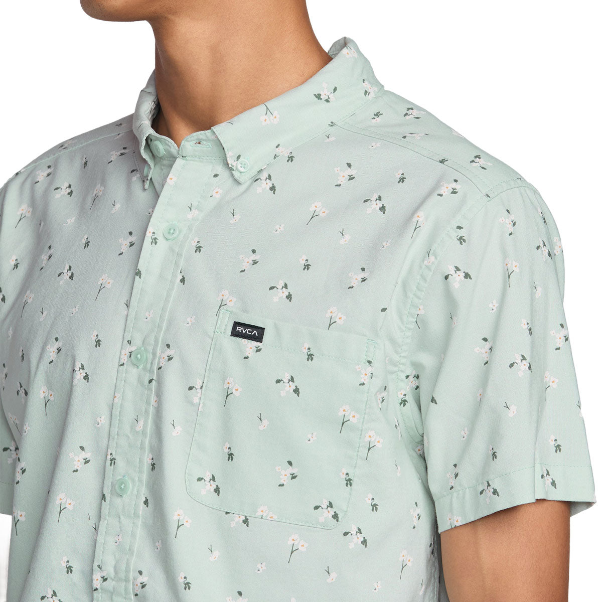 RVCA Thatll Do Print Shirt - Green Tea image 3
